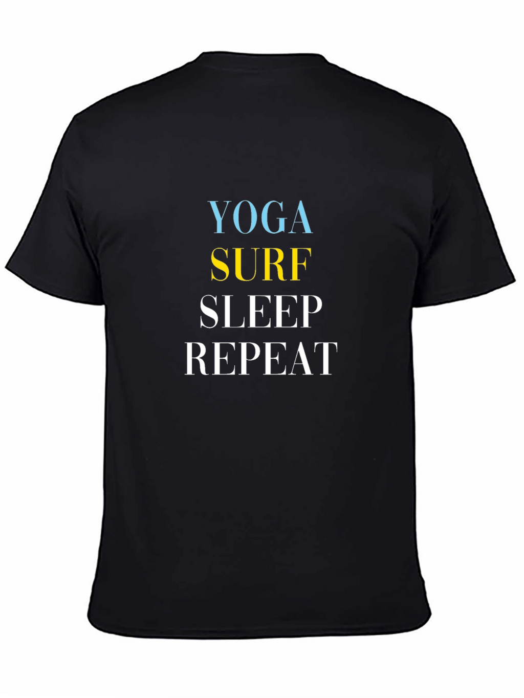 Yoga Surf Sleep Repeat Graphic Tee