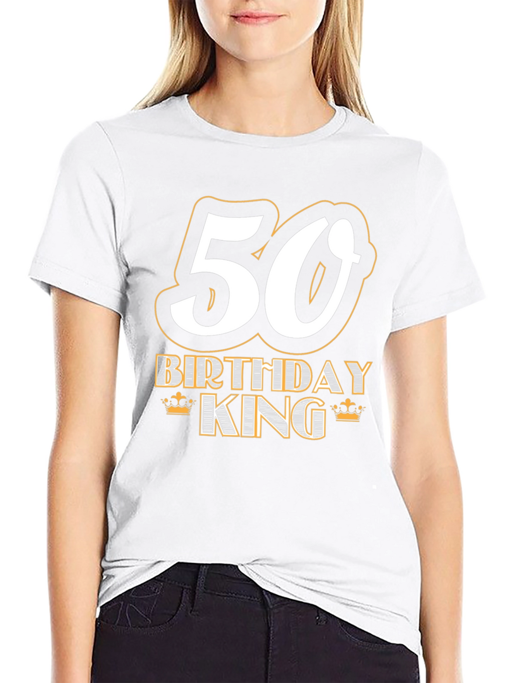 50th Birthday King T-Shirt - Black