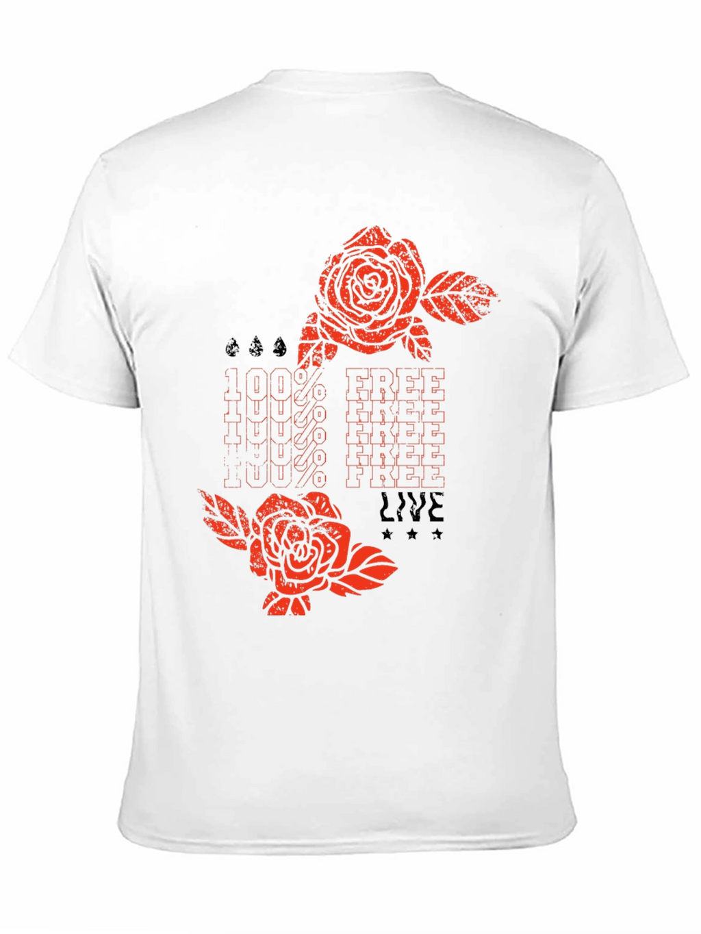 100% Free Live Graphic Tee