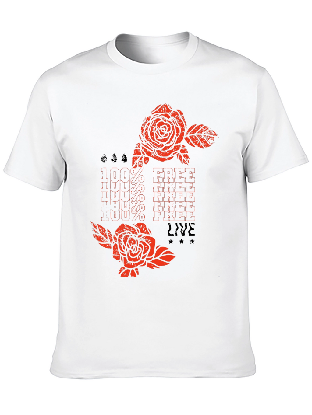 100% Free Live Graphic Tee