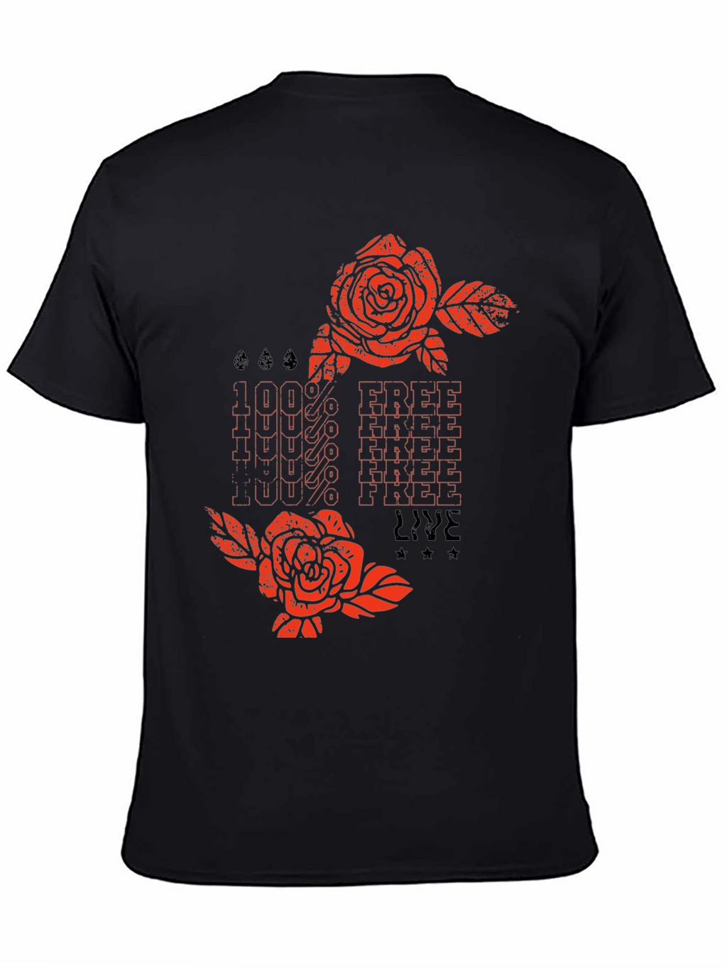 100% Free Live Graphic Tee