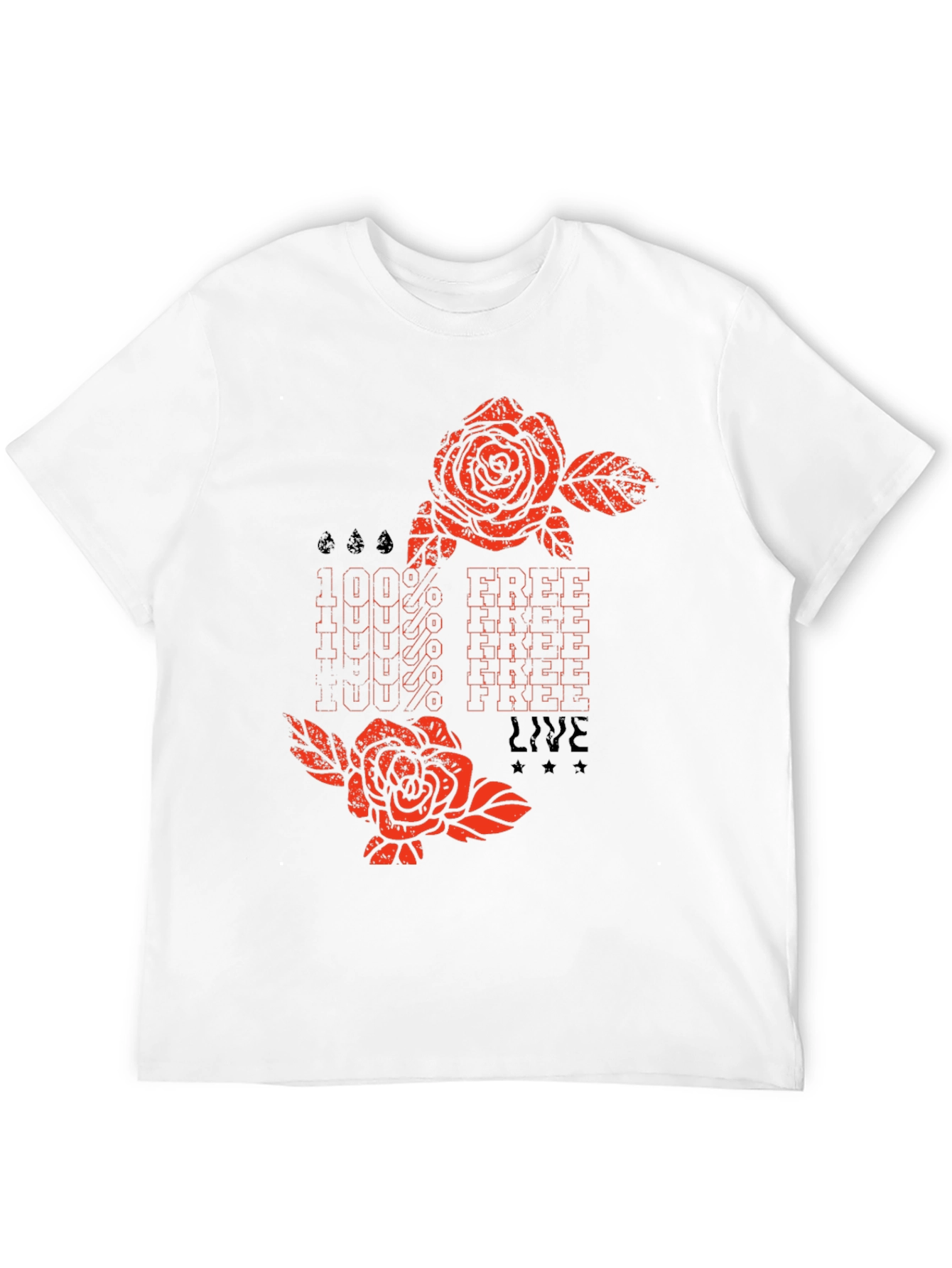 100% Free Live Graphic Tee