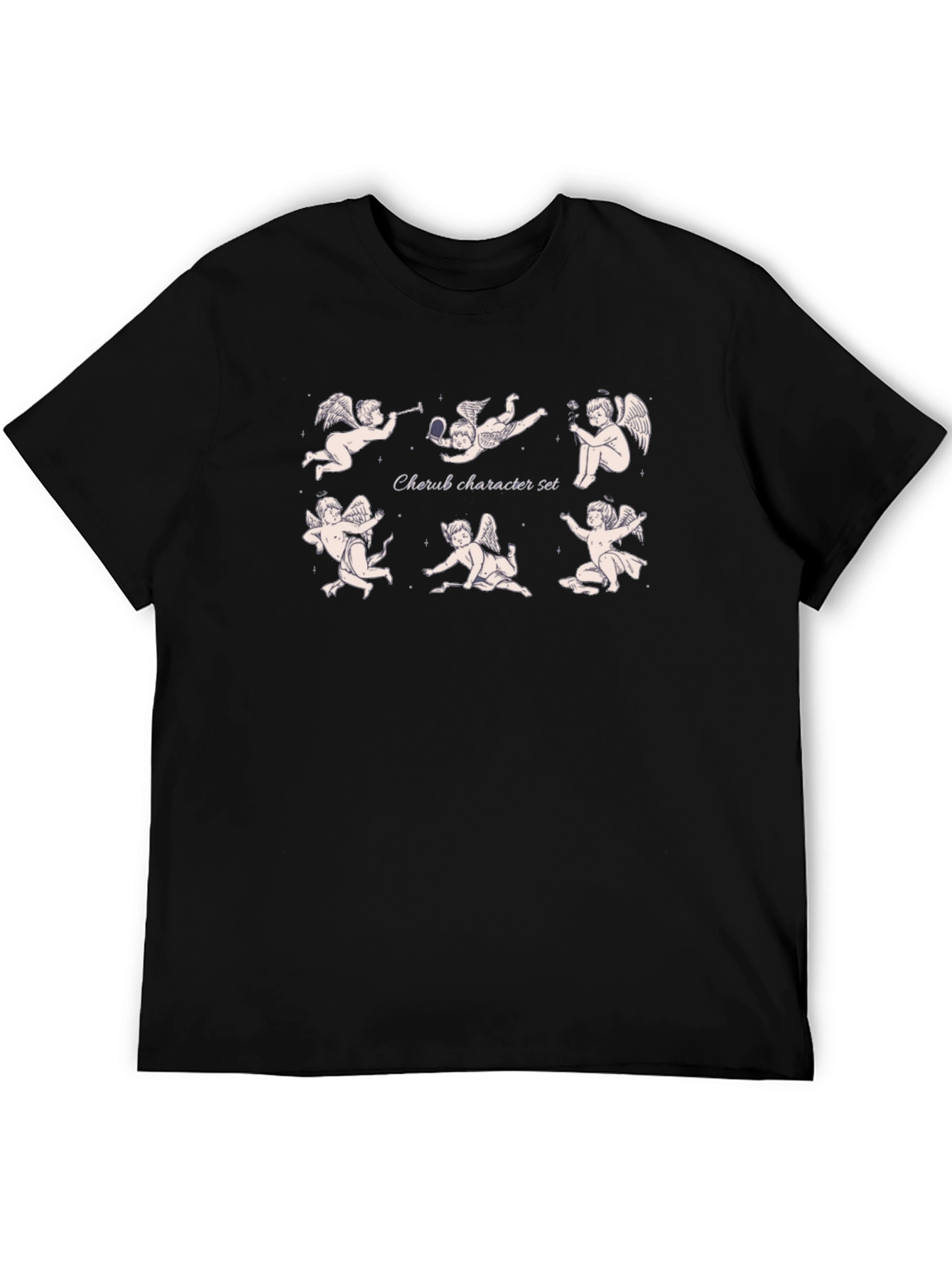 Cherub Character Set Black T-Shirt