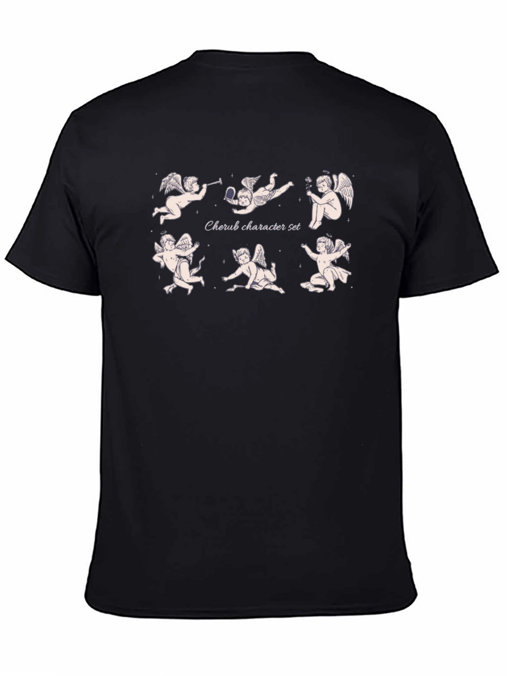 Cherub Character Set Black T-Shirt