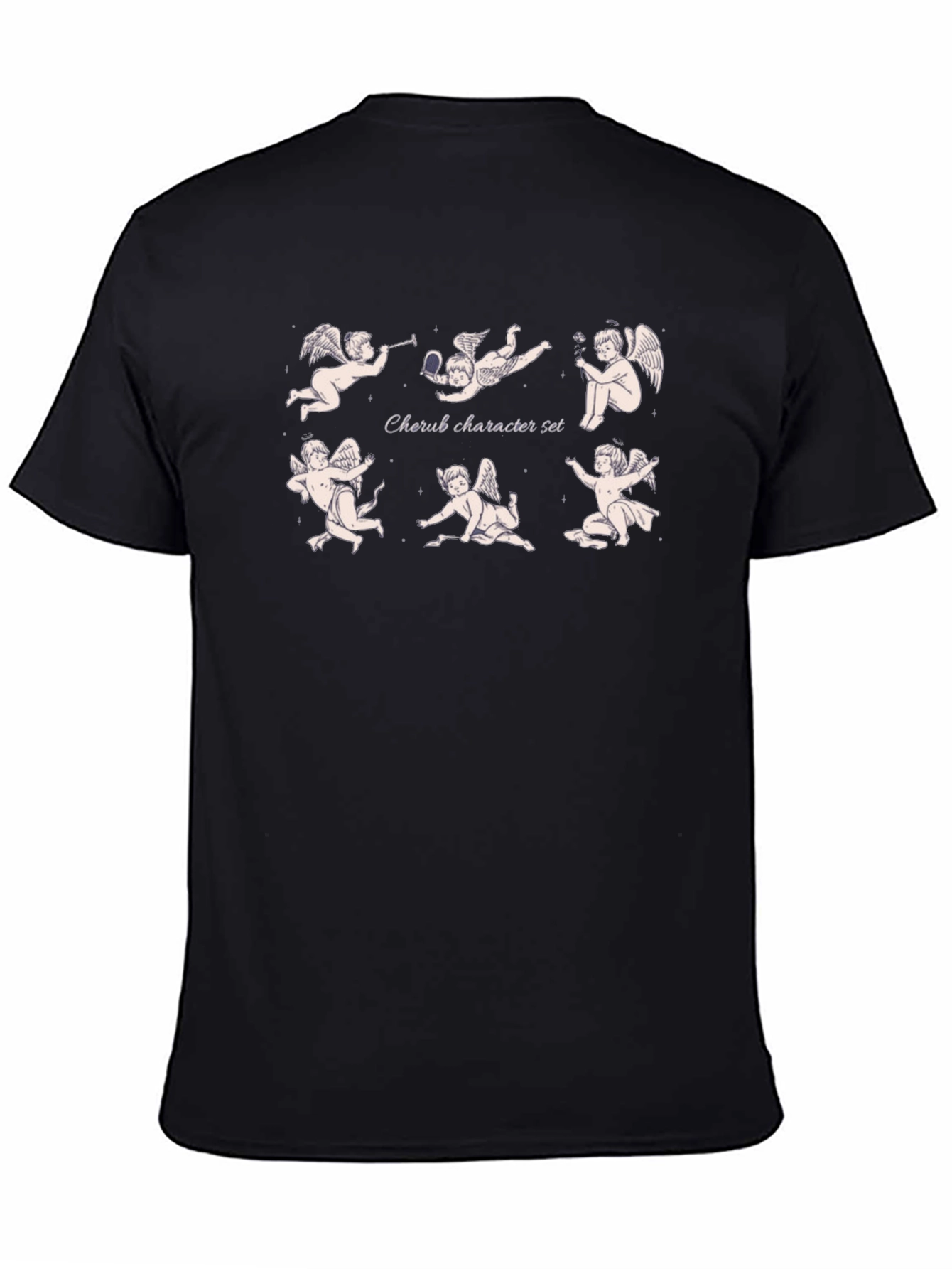 Cherub Character Set Black T-Shirt