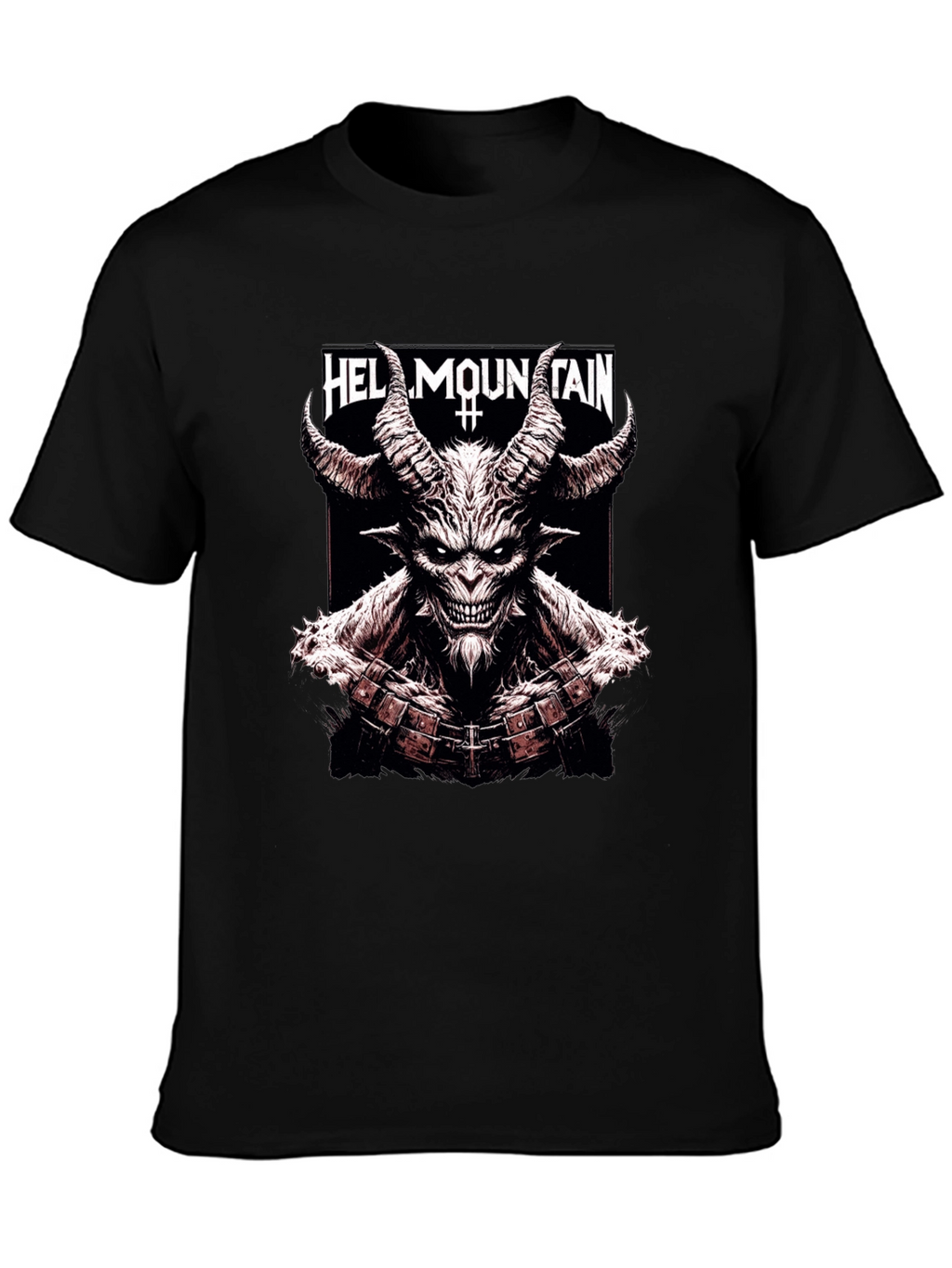 Hell Mountain Graphic Tee - Mens Black T-Shirt