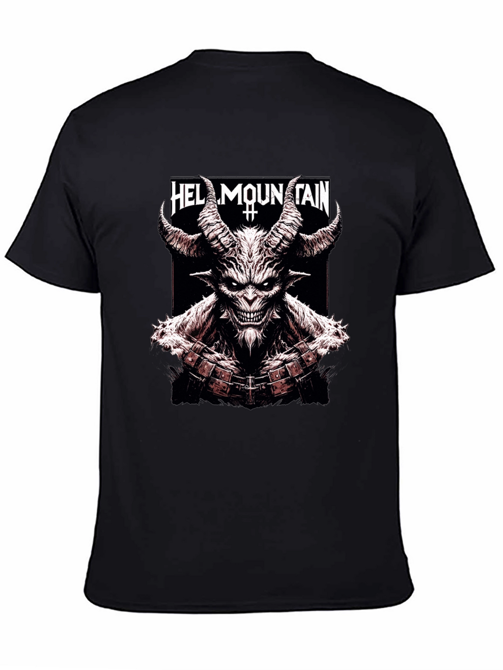 Hell Mountain Graphic Tee - Mens Black T-Shirt
