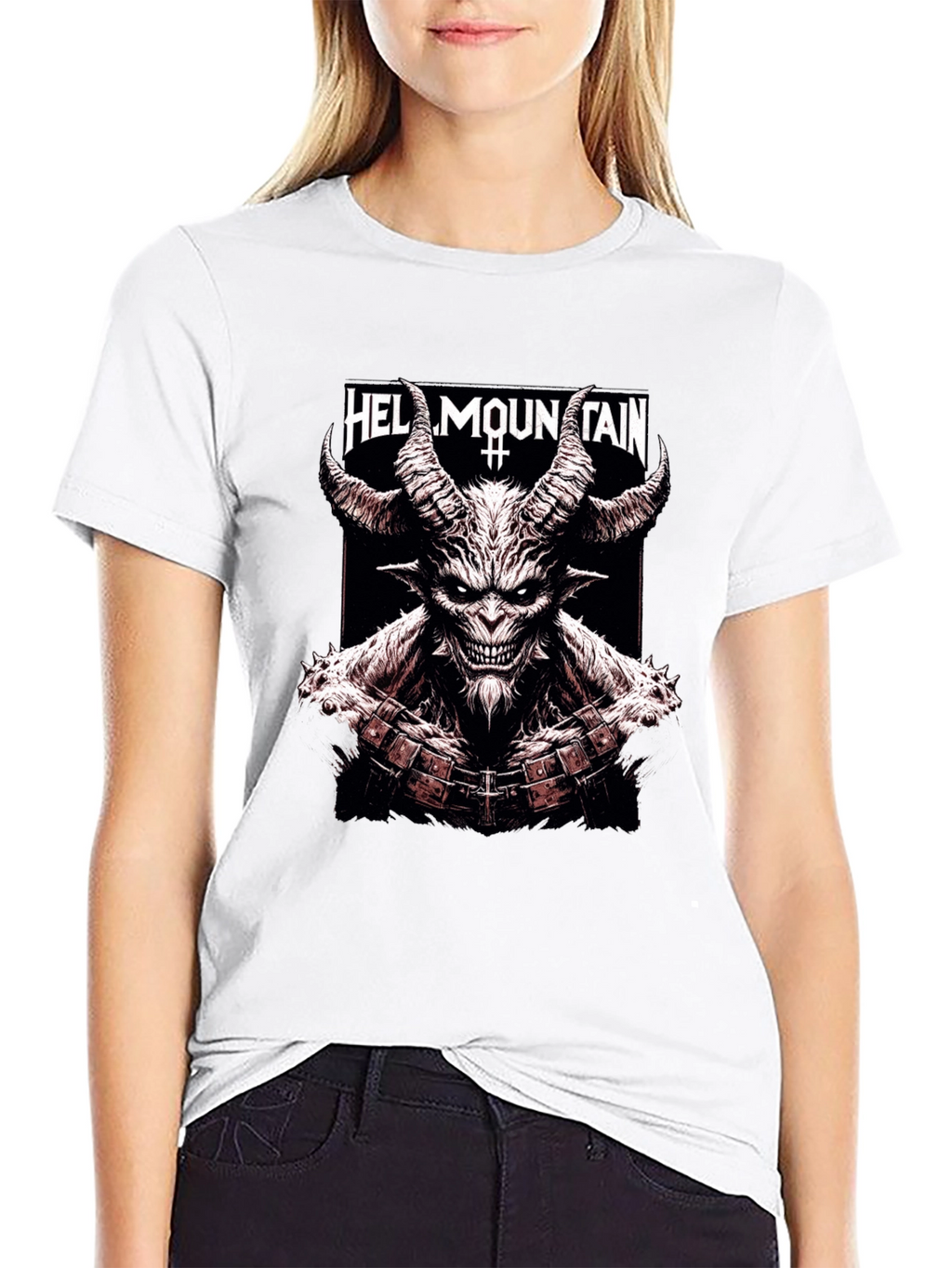 Hell Mountain Graphic Tee - Mens Black T-Shirt