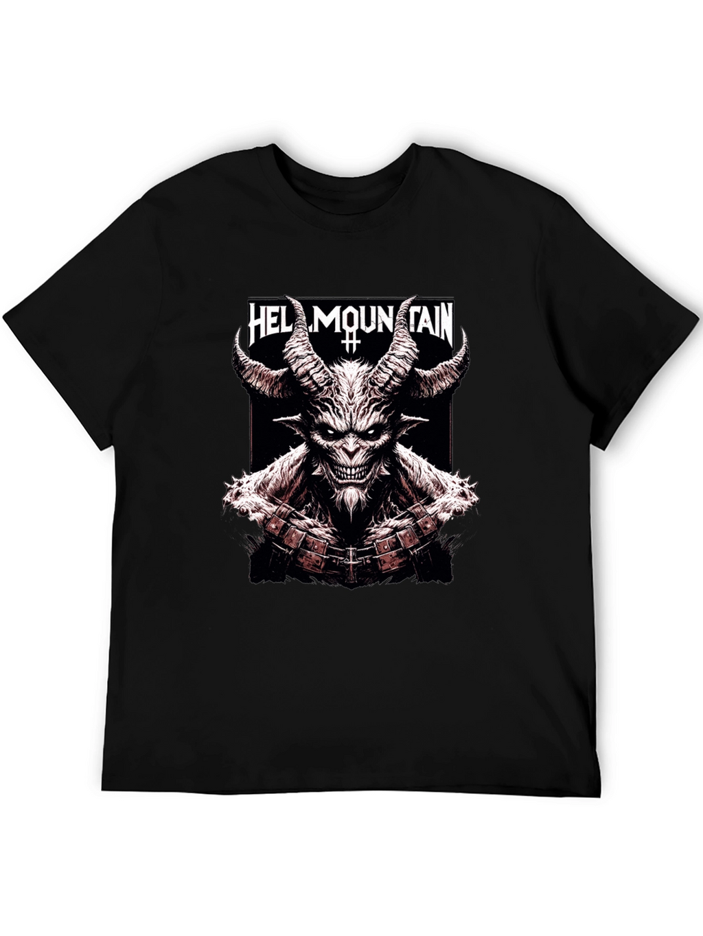 Hell Mountain Graphic Tee - Mens Black T-Shirt