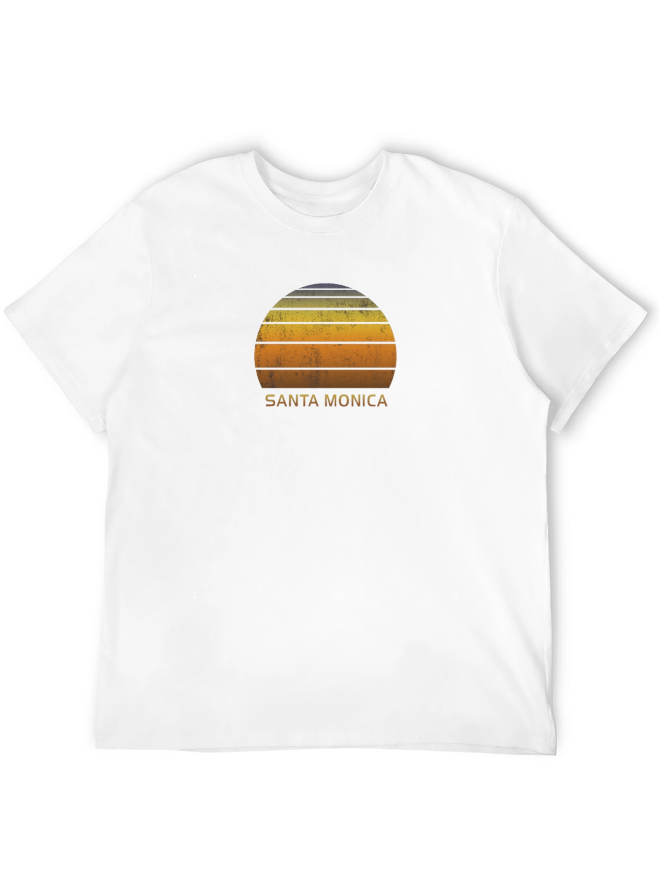 Santa Monica Retro Sunset Graphic T-Shirt