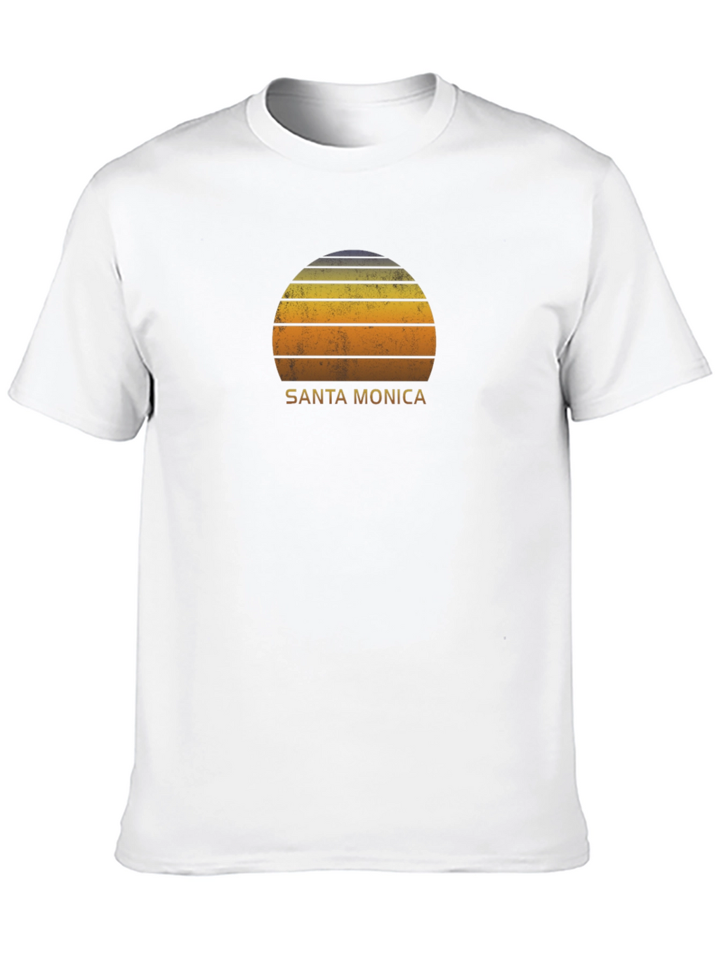 Santa Monica Retro Sunset Graphic T-Shirt