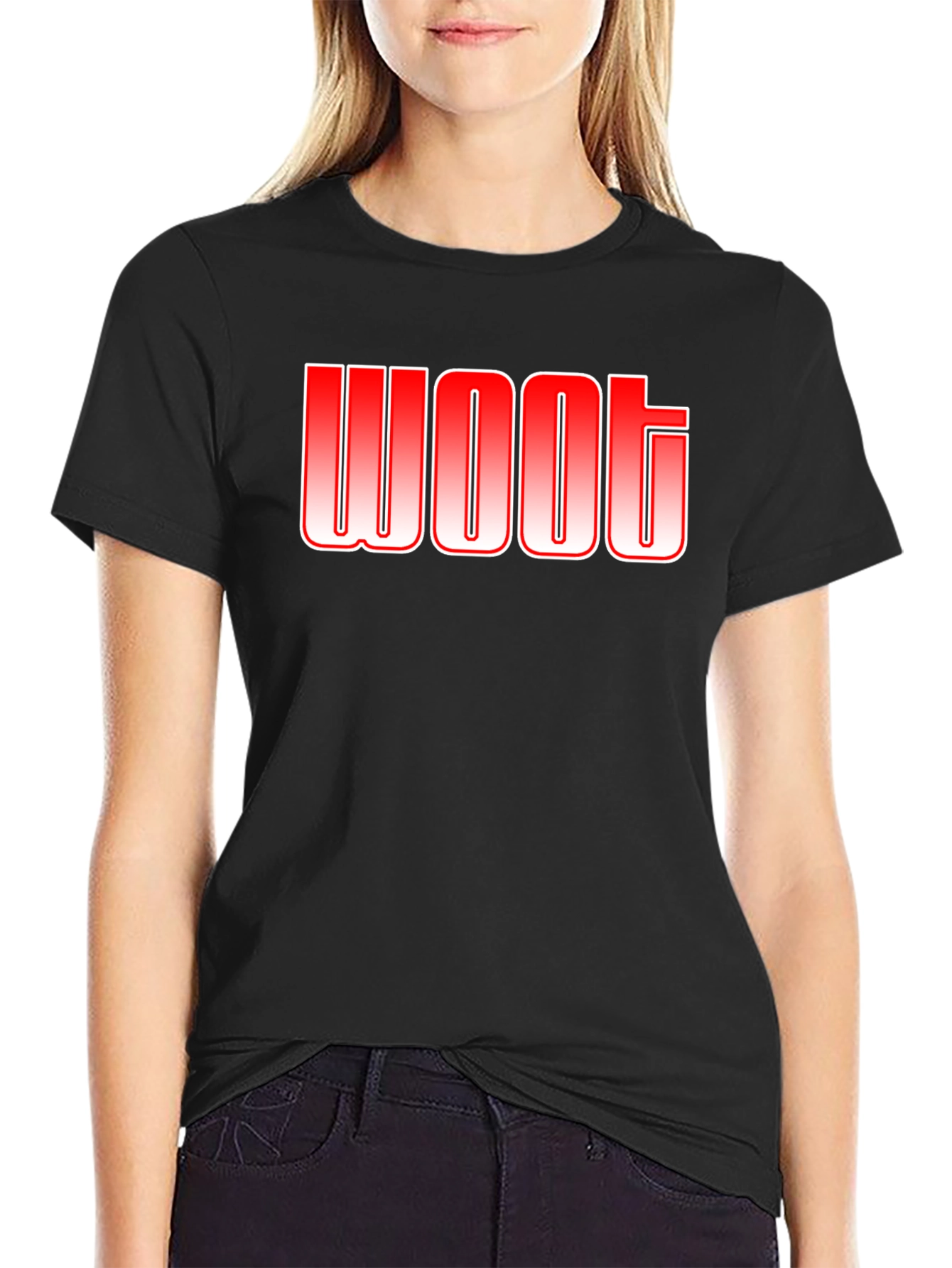 Woot Graphic Tee - Trendy Casual Cotton T-Shirt