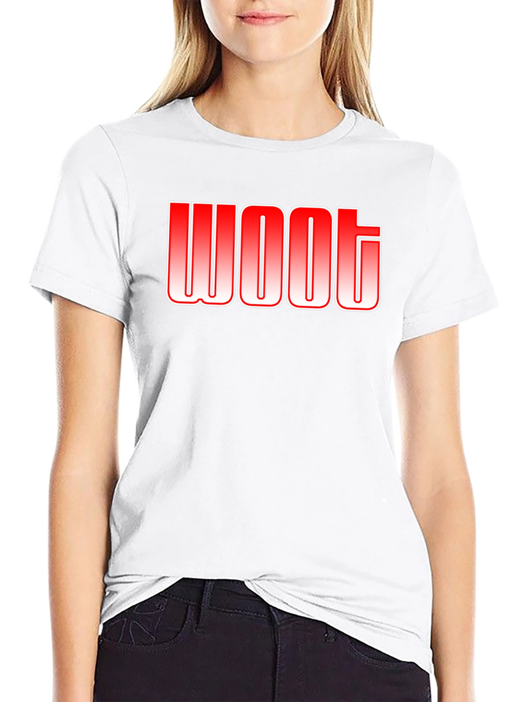 Woot Graphic Tee - Trendy Casual Cotton T-Shirt