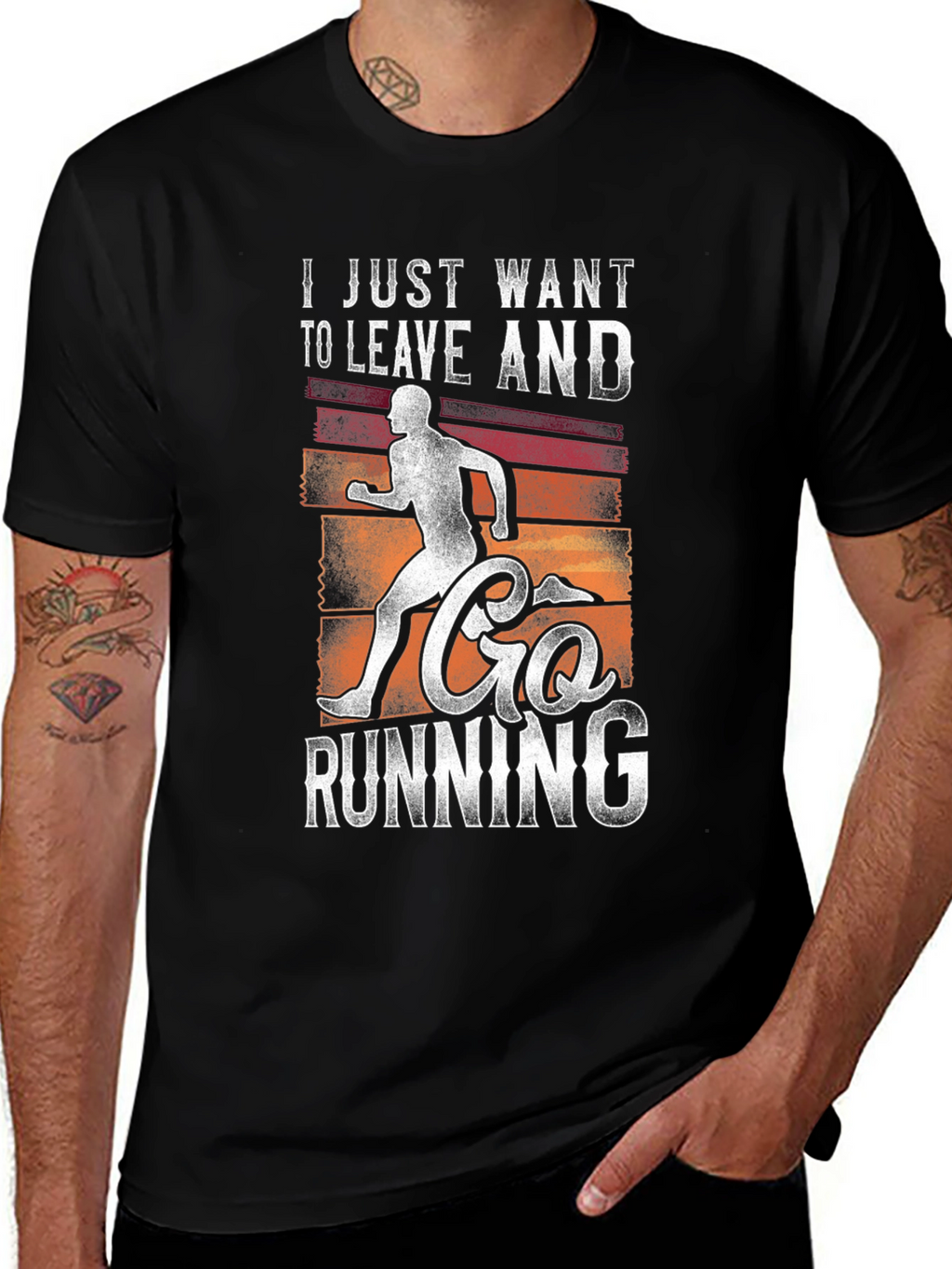 Leave and Go Running Graphic Tee