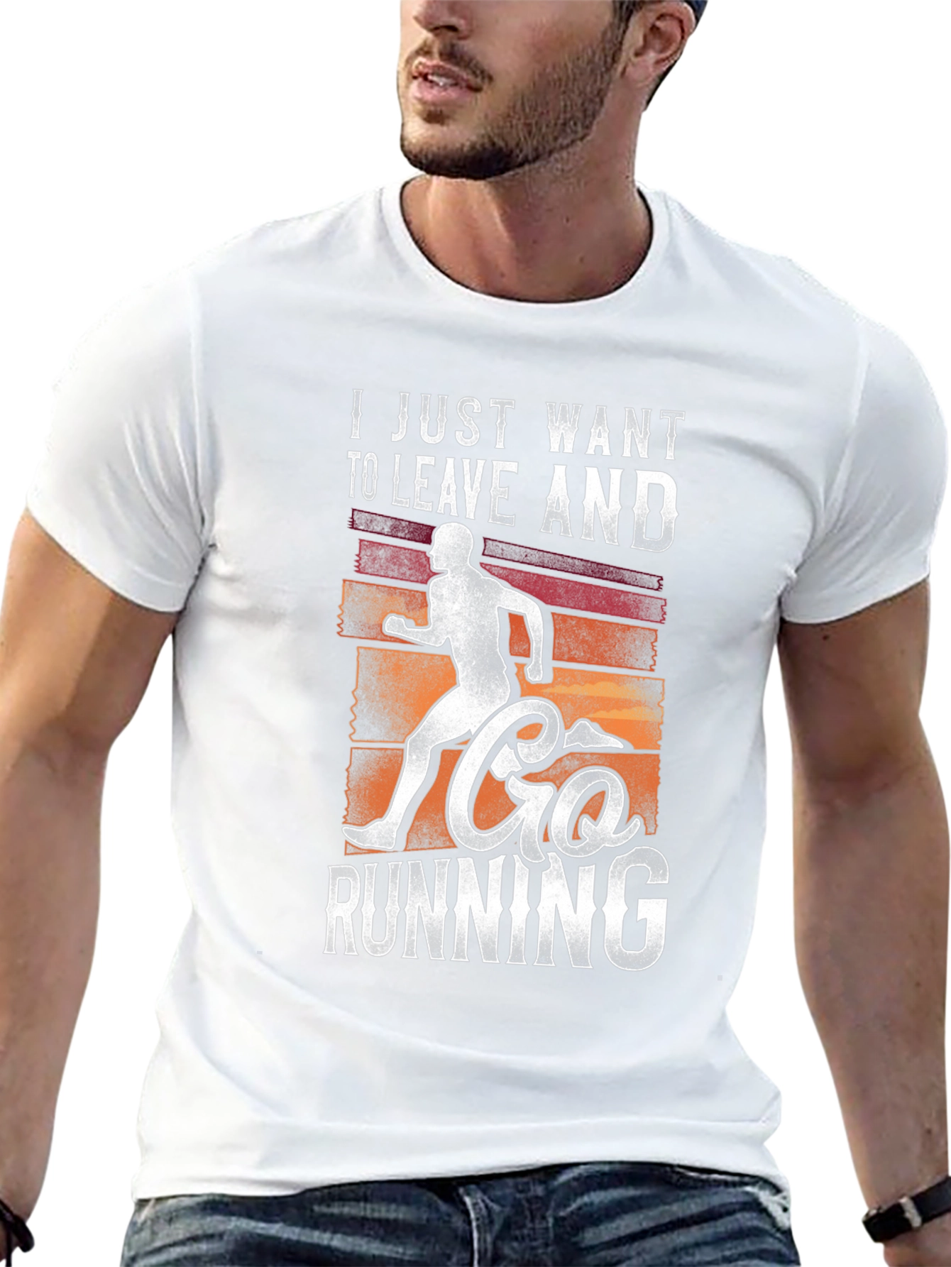 Leave and Go Running Graphic Tee