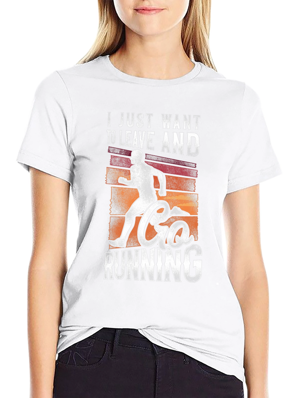Leave and Go Running Graphic Tee