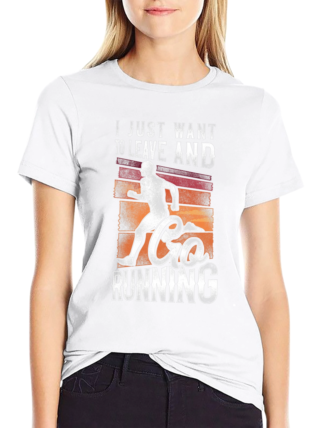 Leave and Go Running Graphic Tee