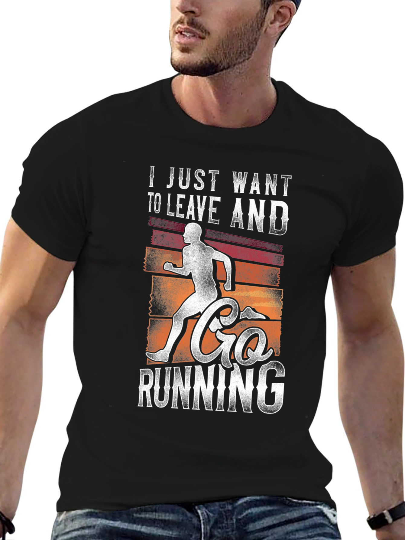 Leave and Go Running Graphic Tee