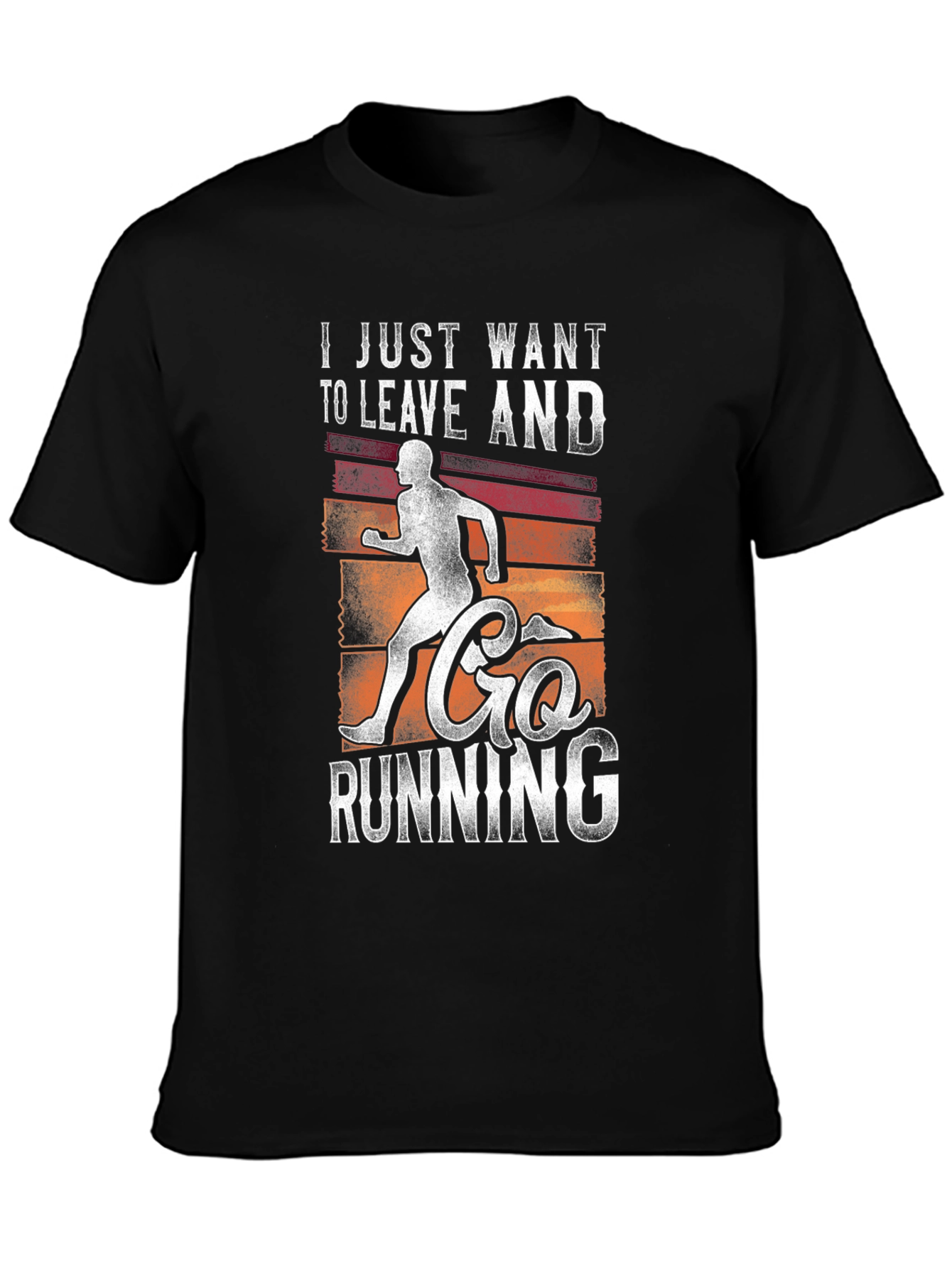 Leave and Go Running Graphic Tee