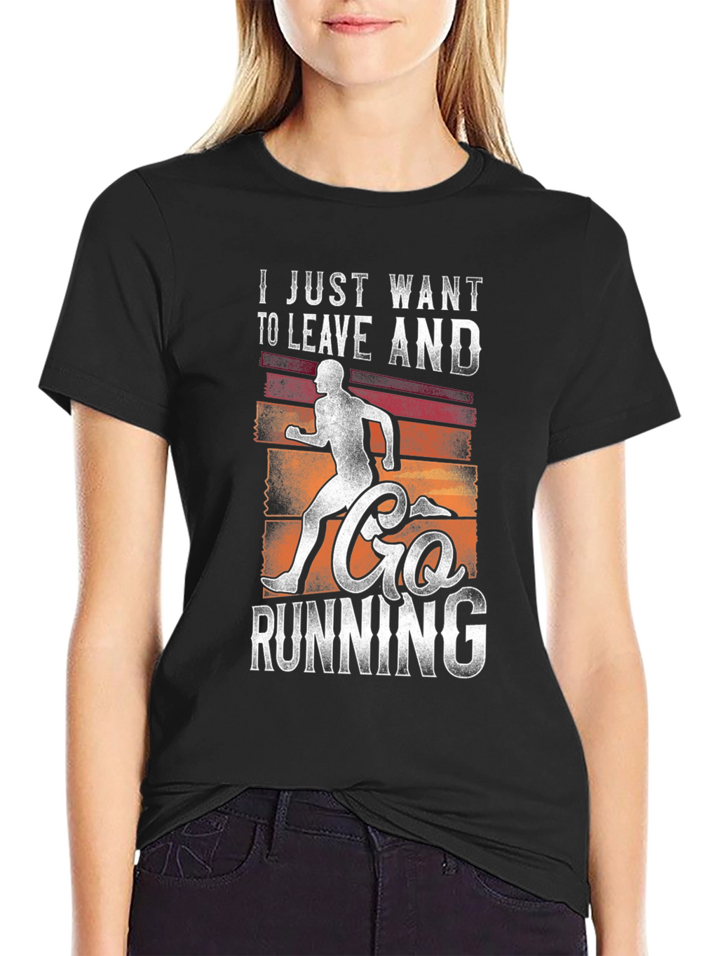 Leave and Go Running Graphic Tee