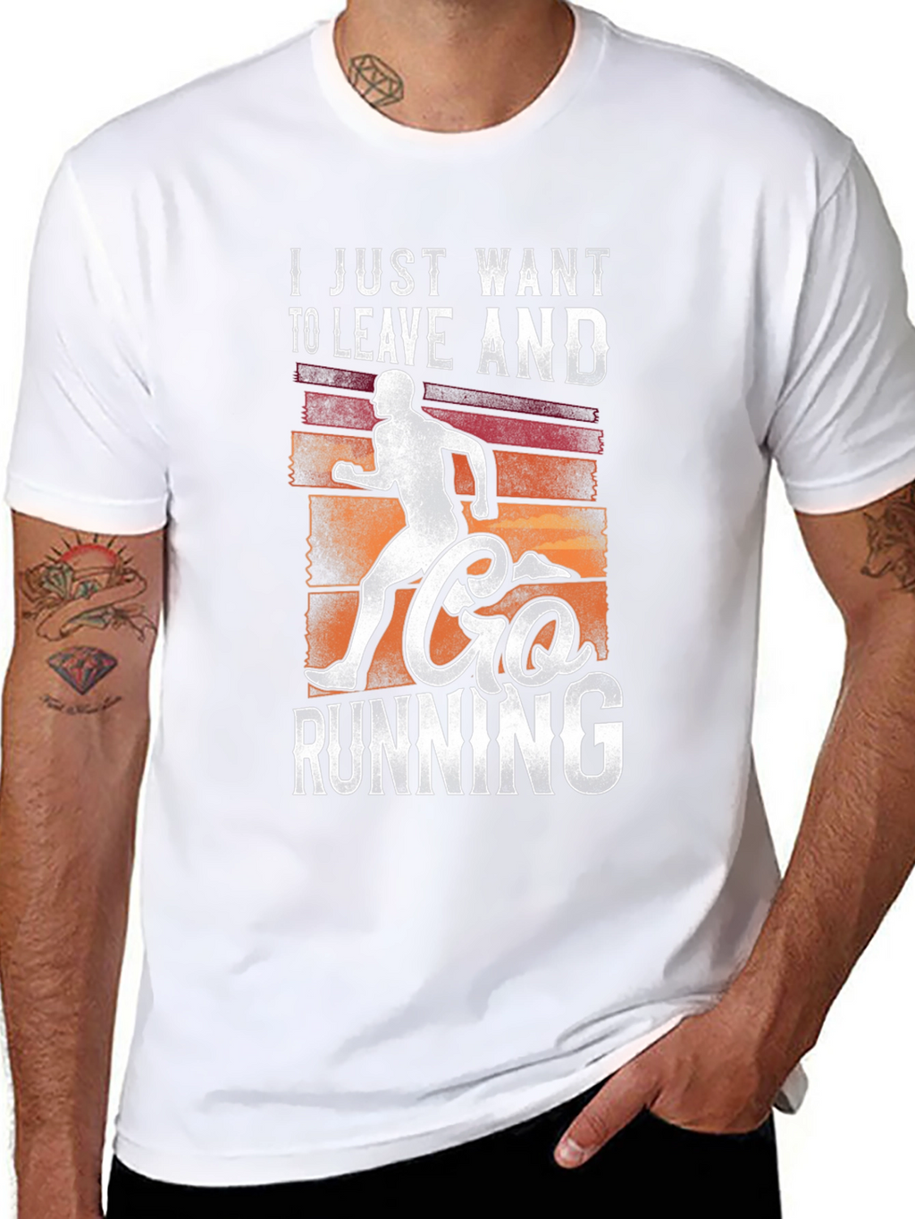 Leave and Go Running Graphic Tee