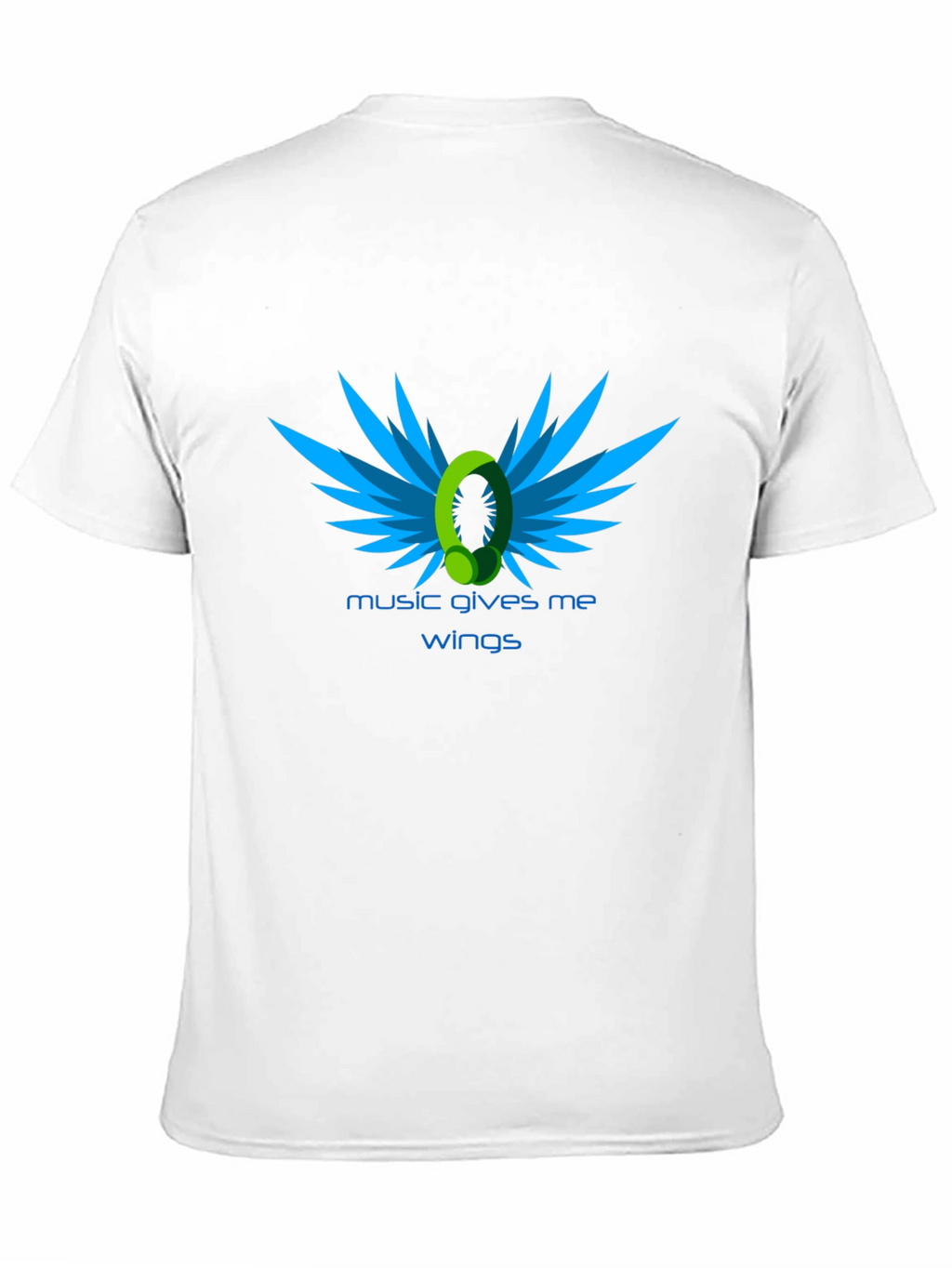 Music Gives Me Wings - Black Graphic Tee