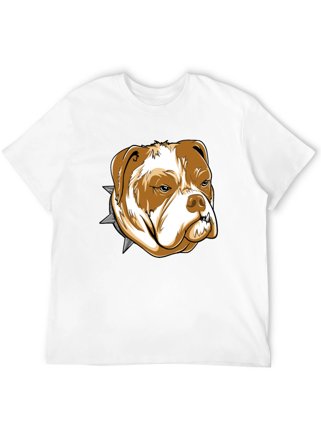 Bulldog Graphic Tee - Black Cotton T-Shirt