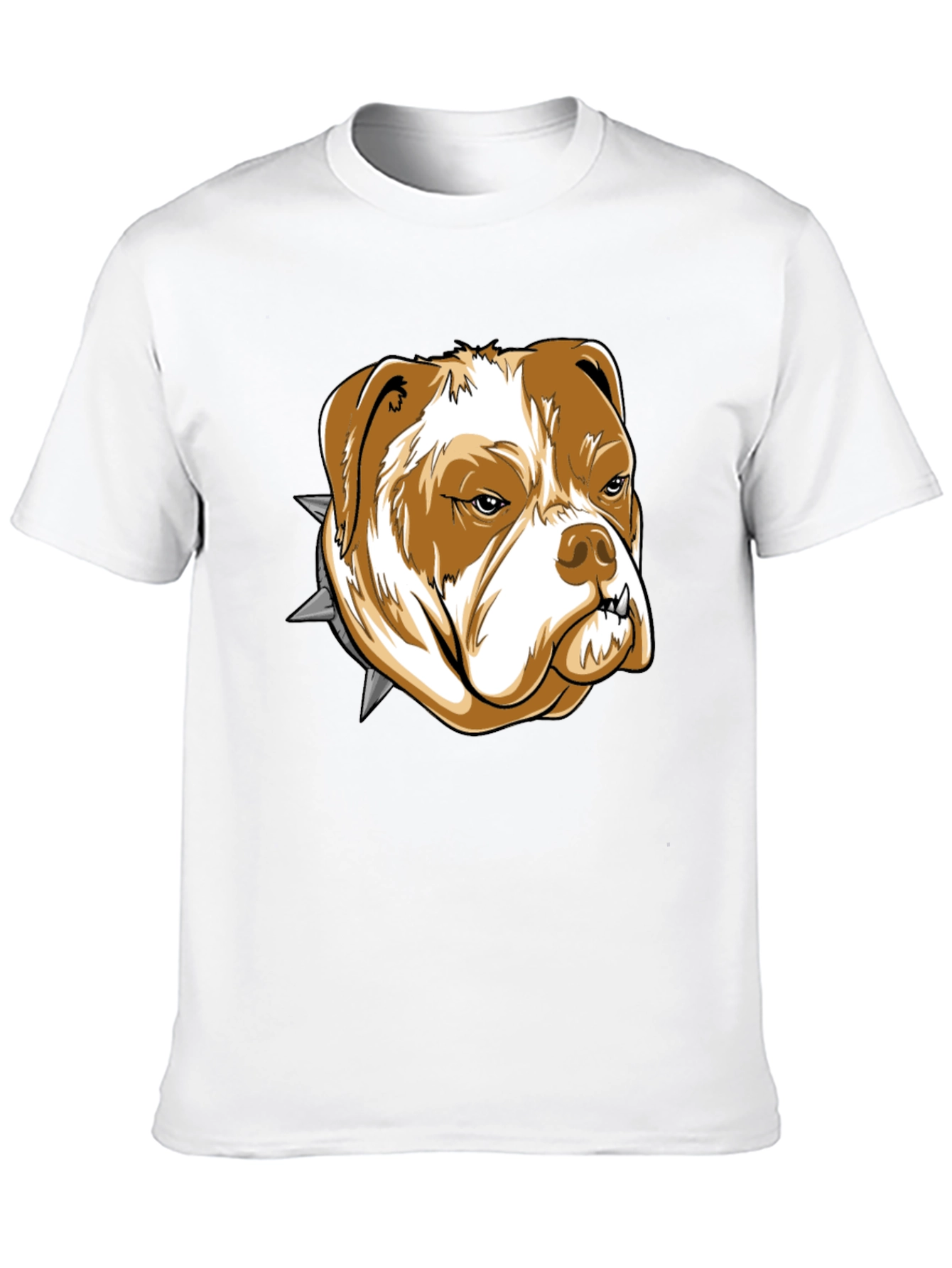 Bulldog Graphic Tee - Black Cotton T-Shirt
