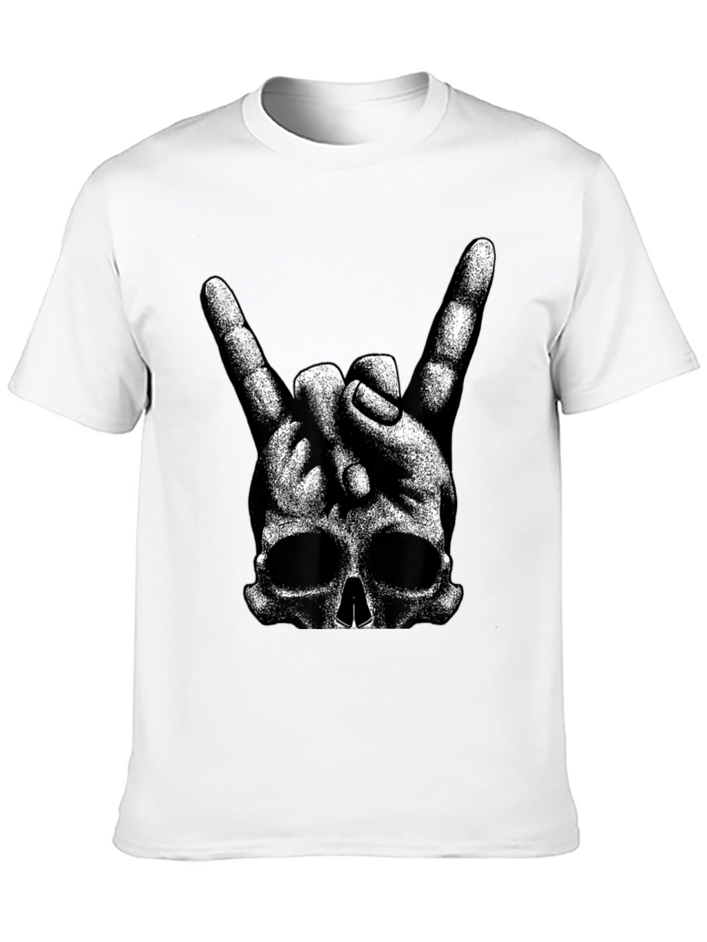 Rock On Skull Graphic T-Shirt