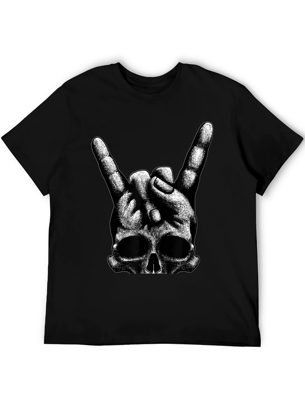 Rock On Skull Graphic T-Shirt