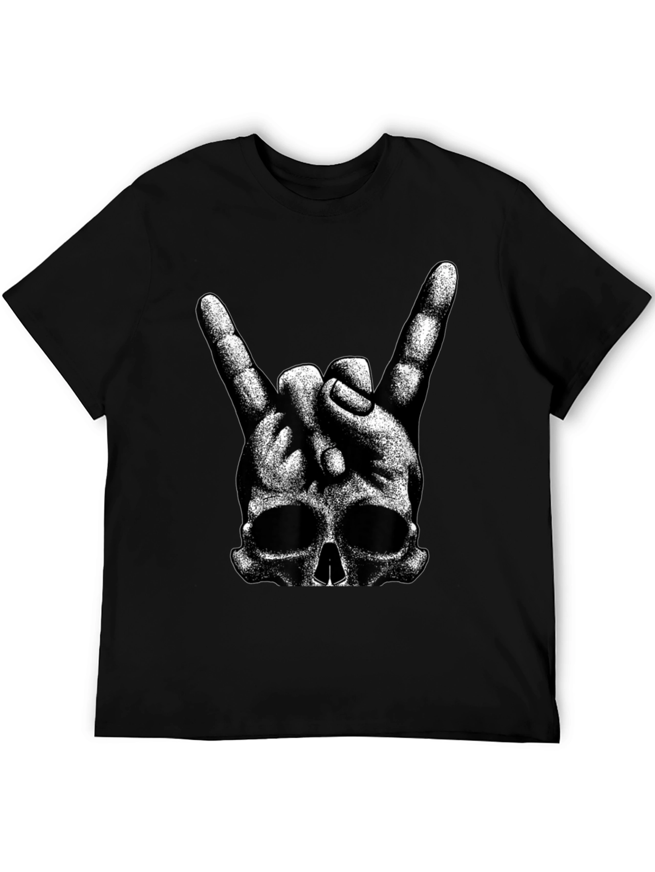 Rock On Skull Graphic T-Shirt