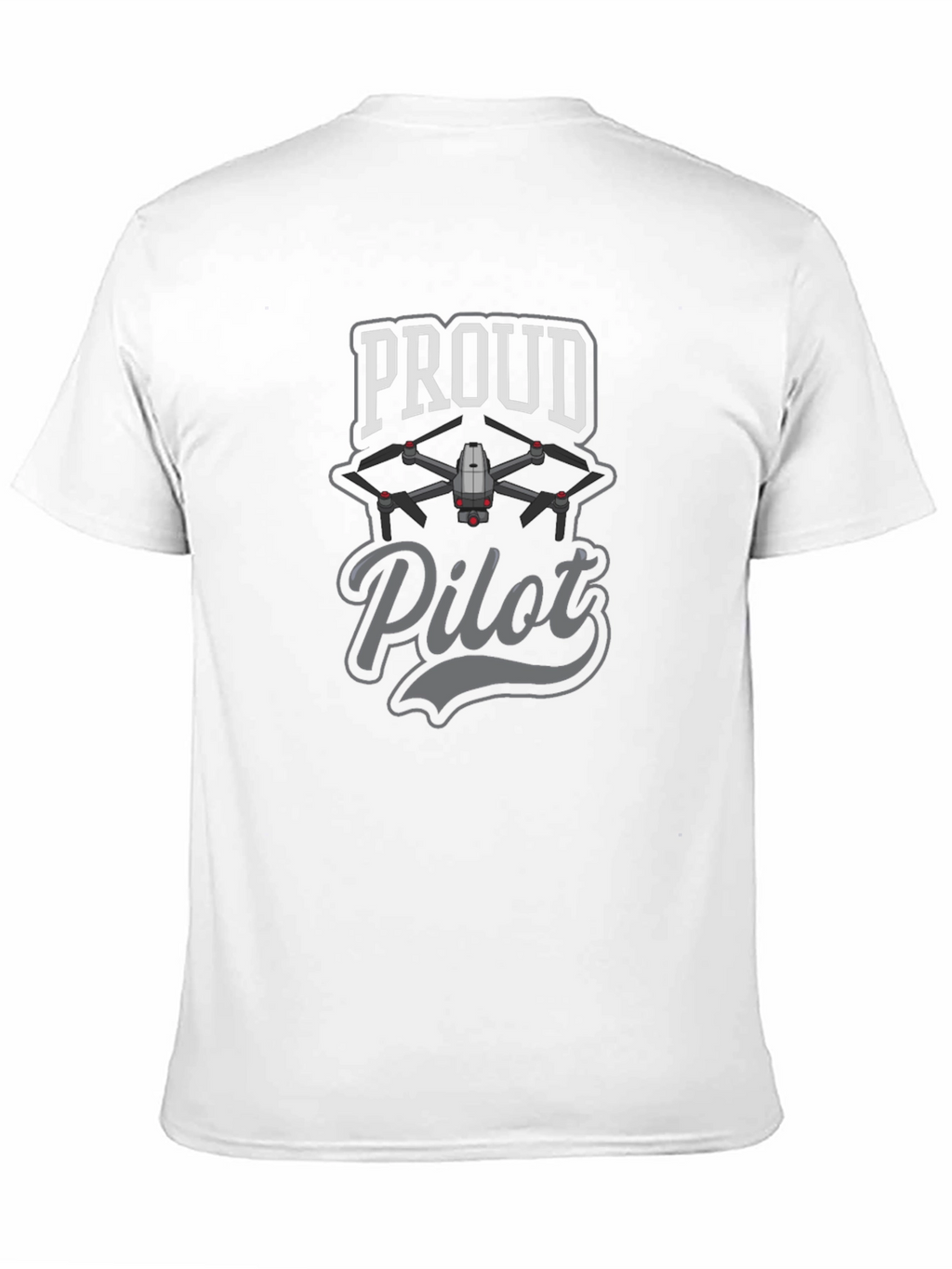 Proud Pilot Drone T-Shirt - Black