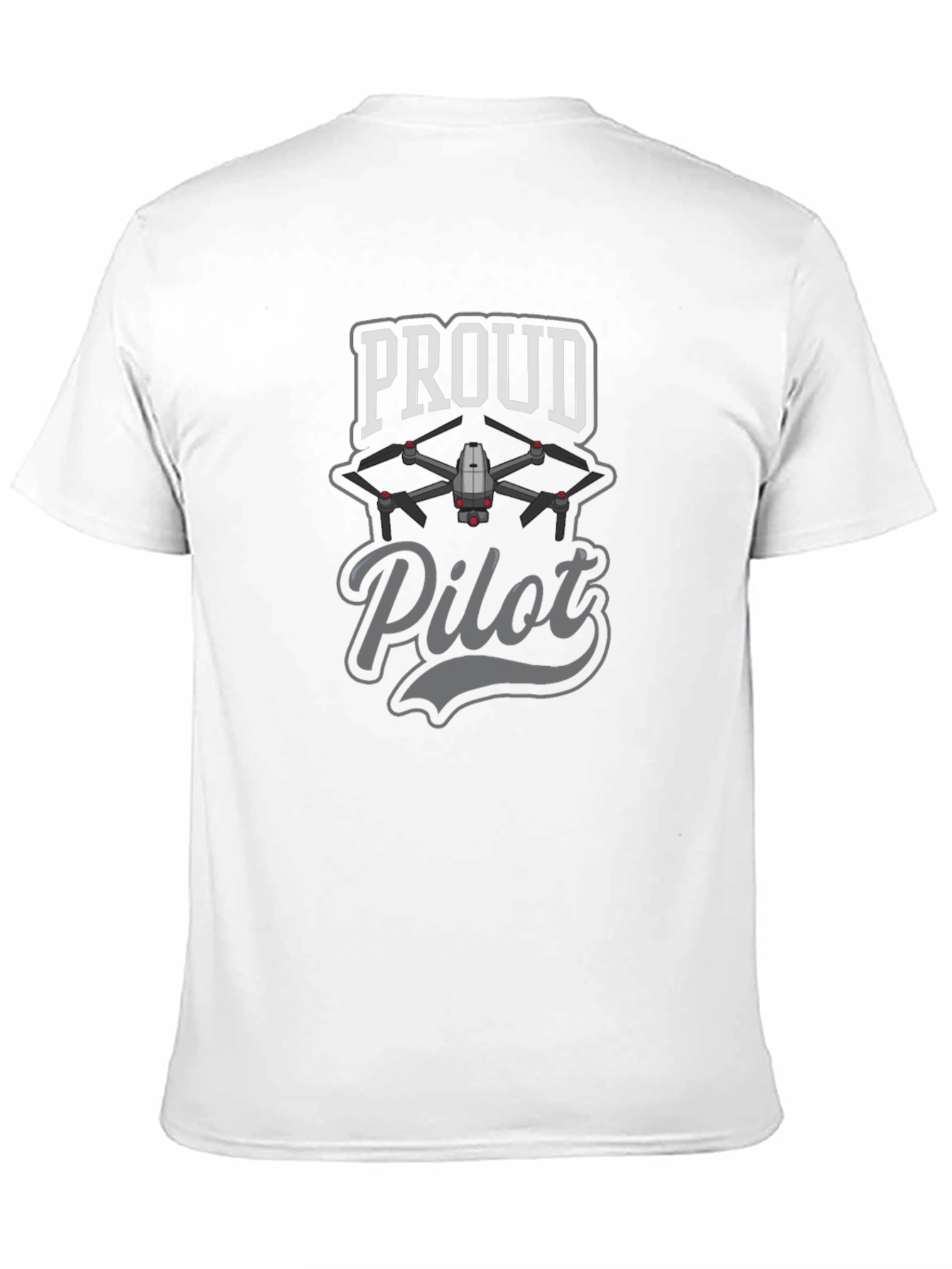 Proud Pilot Drone T-Shirt - Black