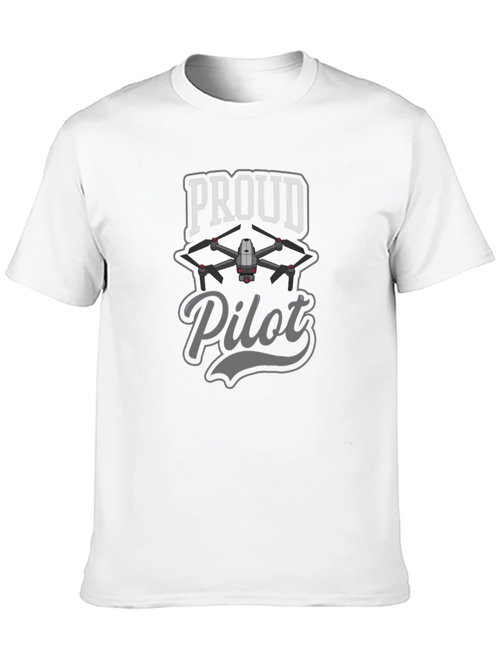 Proud Pilot Drone T-Shirt - Black
