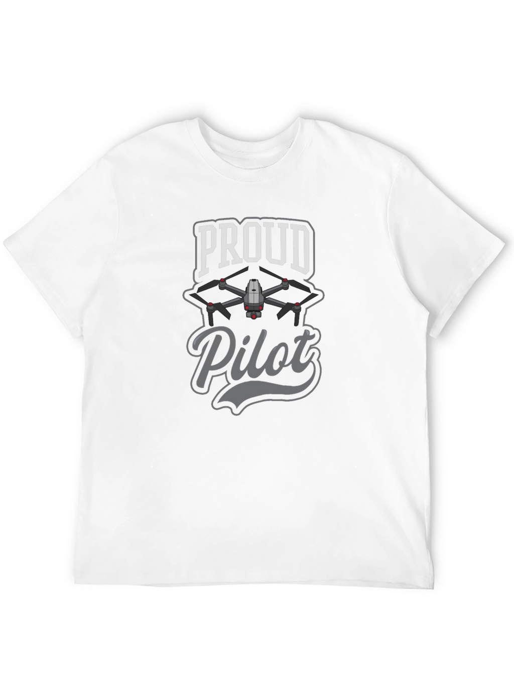 Proud Pilot Drone T-Shirt - Black