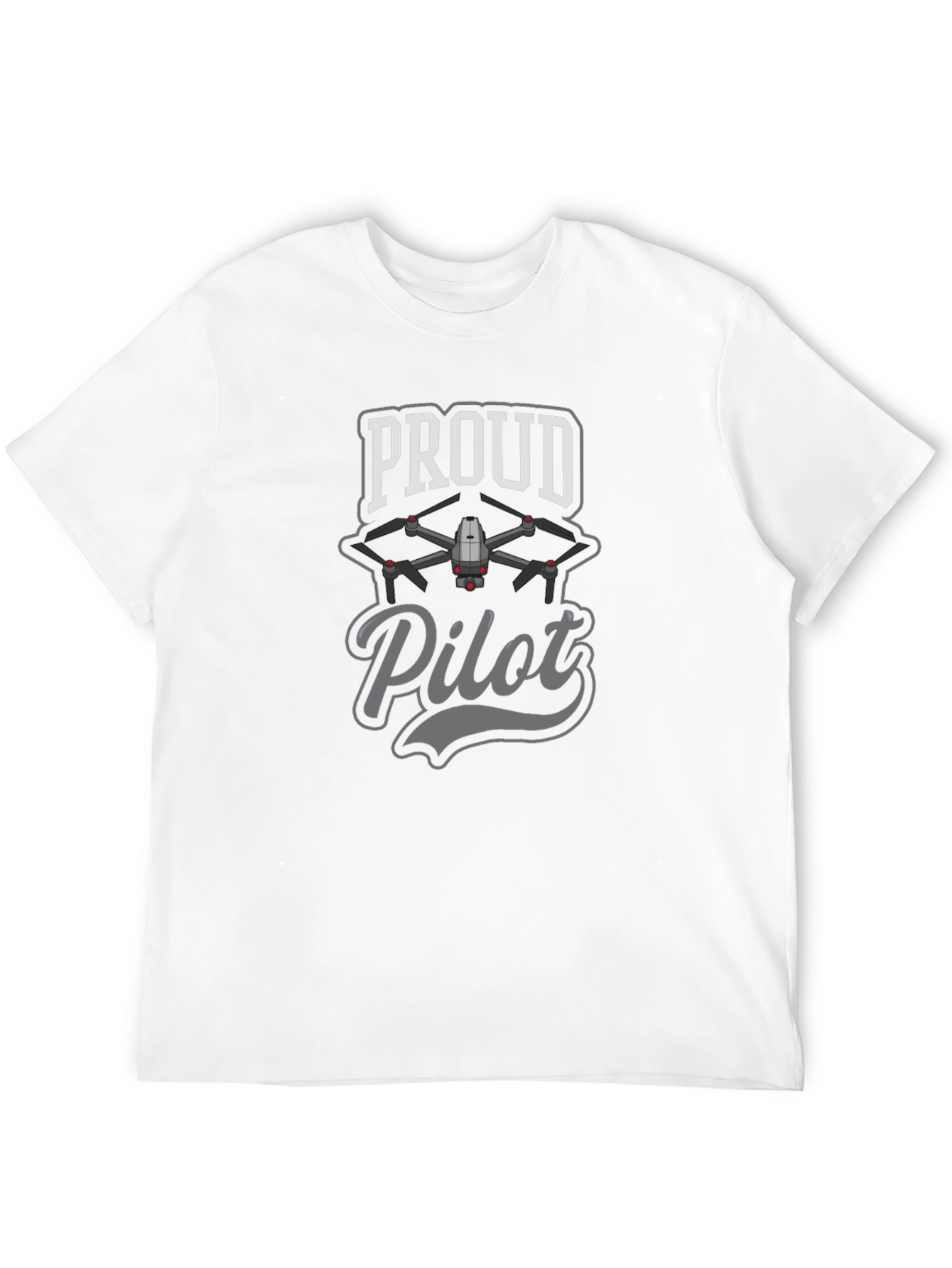 Proud Pilot Drone T-Shirt - Black