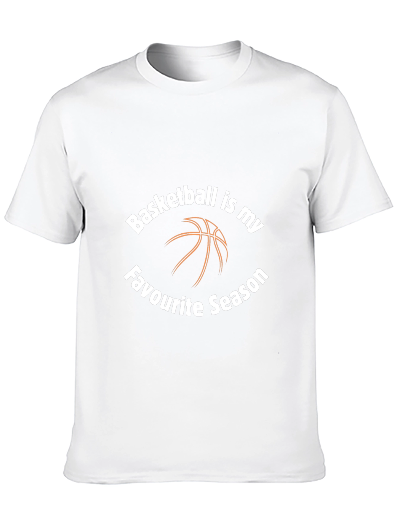 Basketball Is My Favorite Season Black T-Shirt