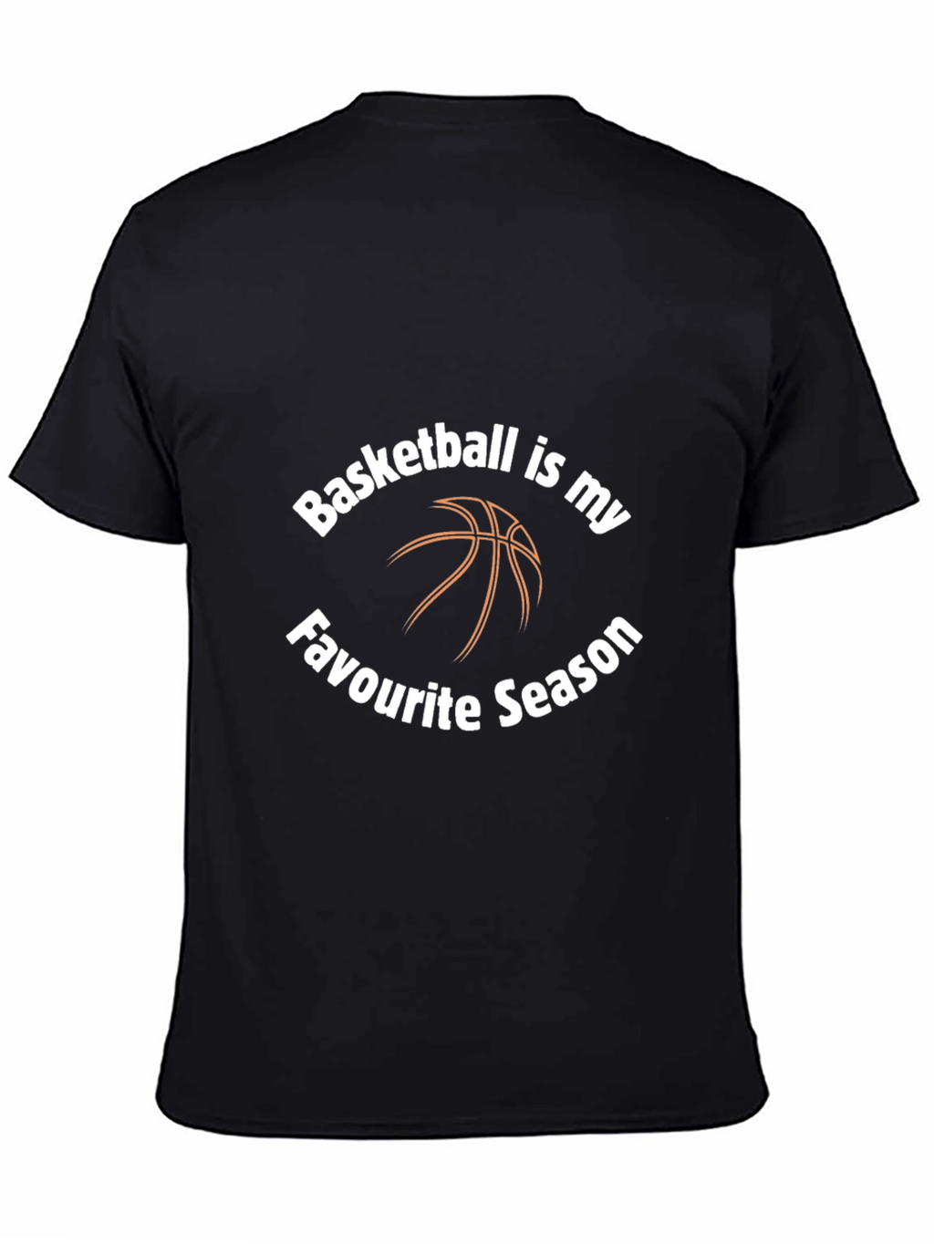 Basketball Is My Favorite Season Black T-Shirt