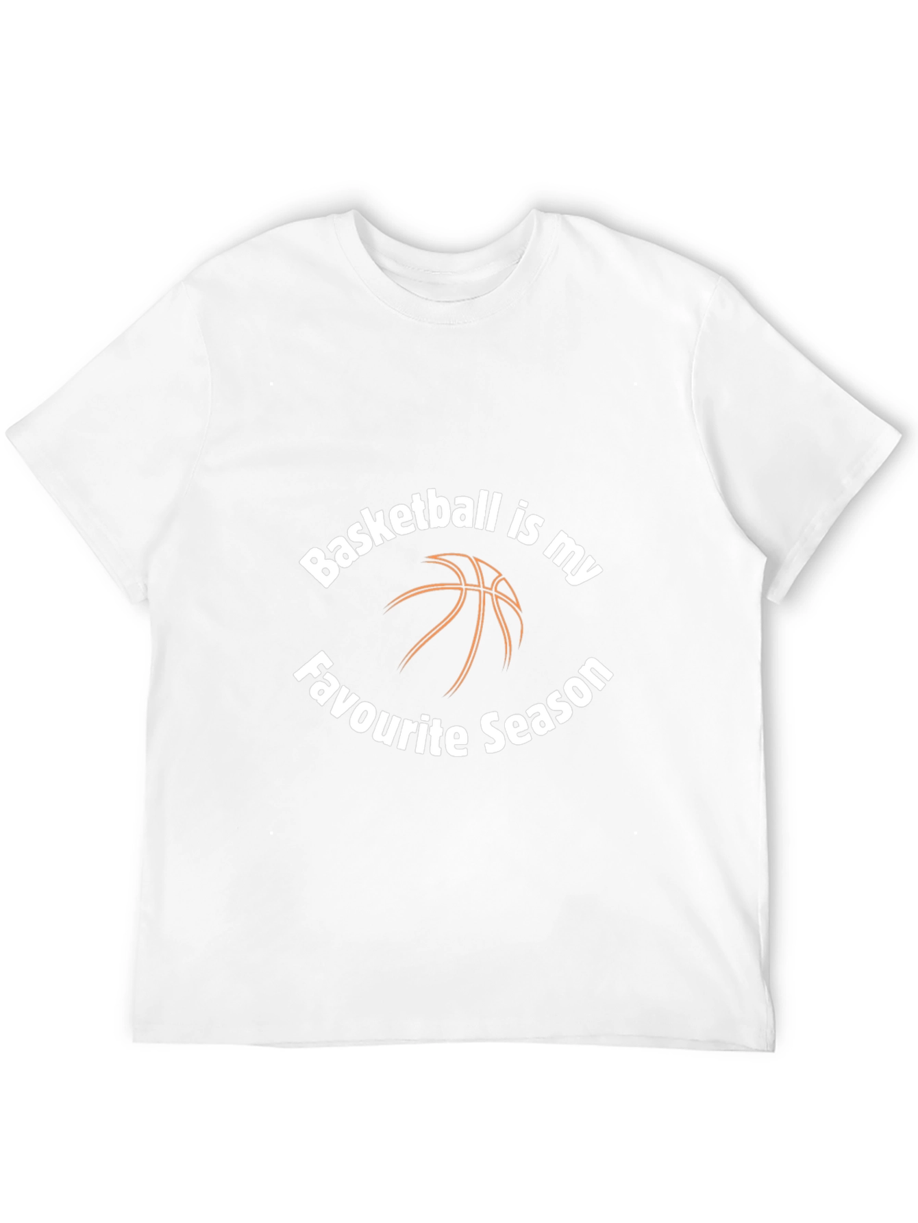 Basketball Is My Favorite Season Black T-Shirt