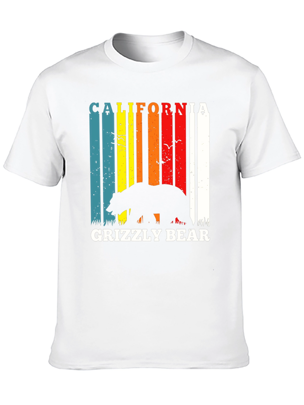 California Grizzly Bear Retro T-Shirt