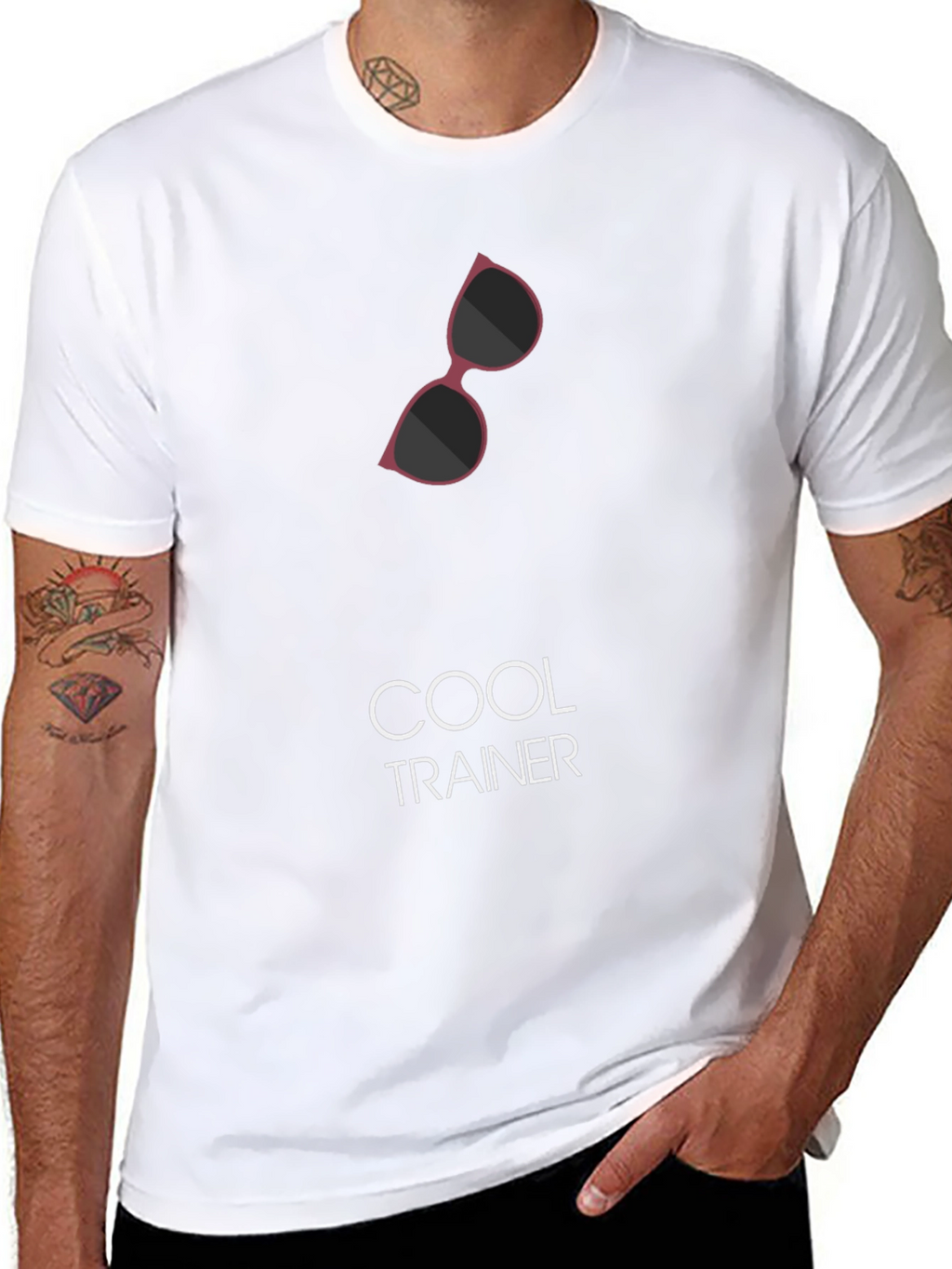 Cool Trainer Black Graphic Tee
