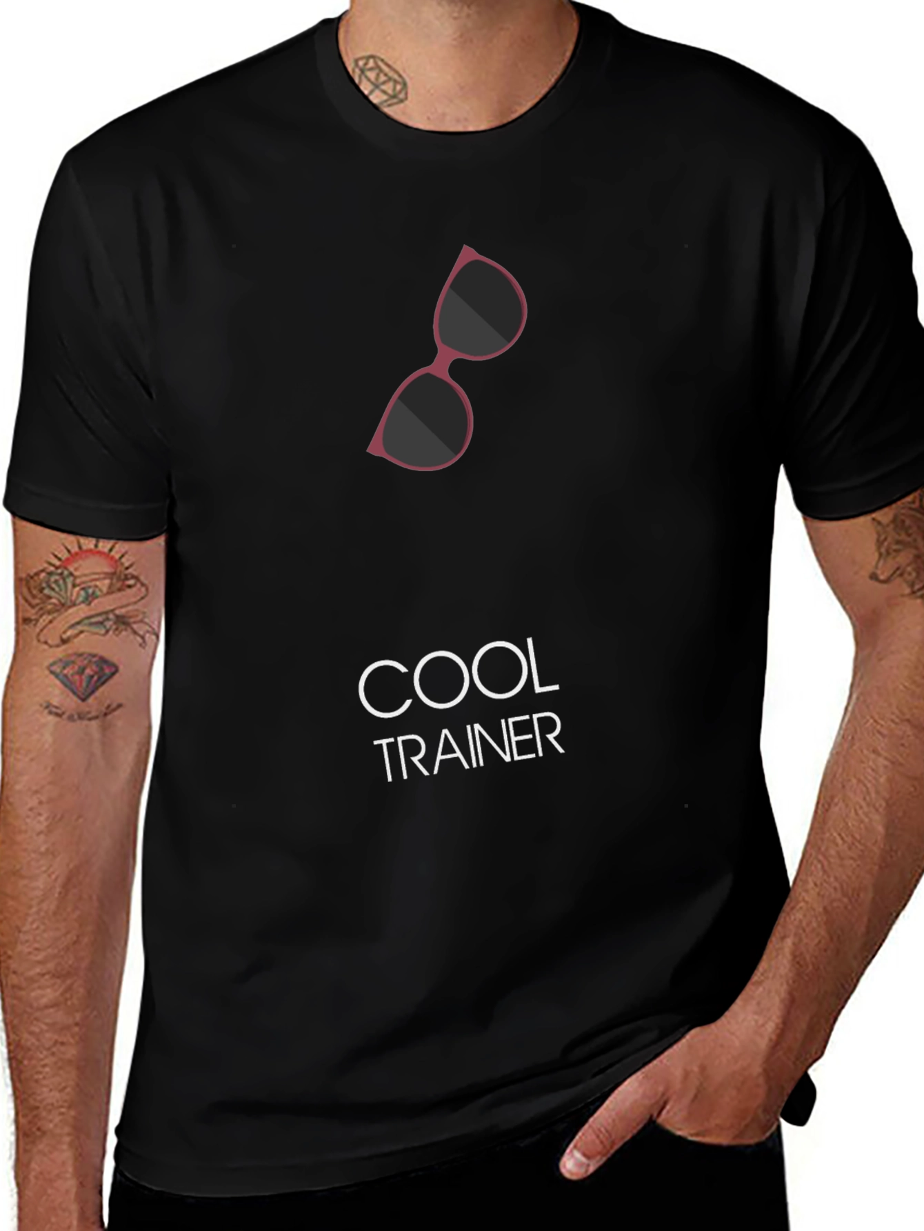Cool Trainer Black Graphic Tee