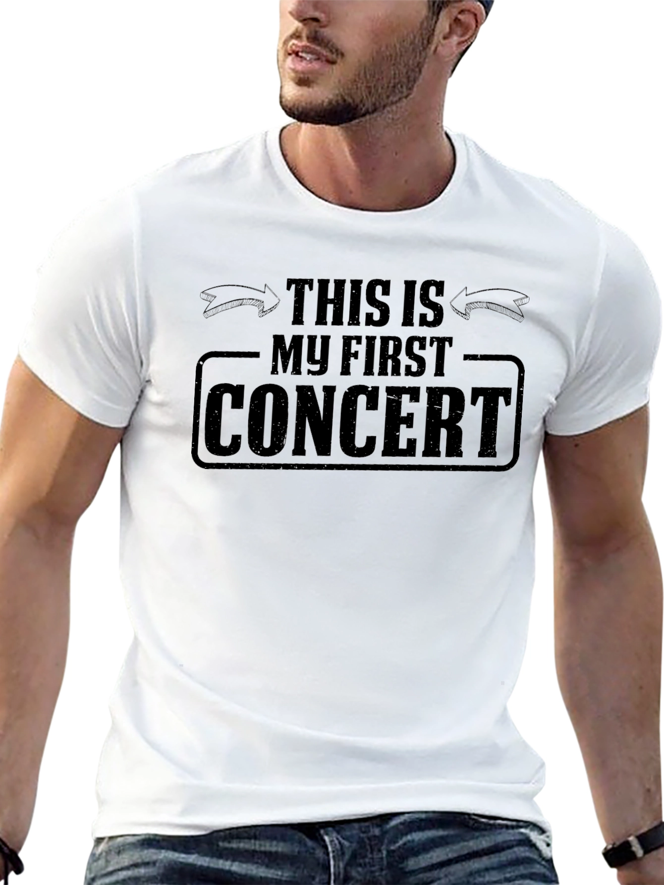My First Concert T-Shirt - Black Cotton Tee