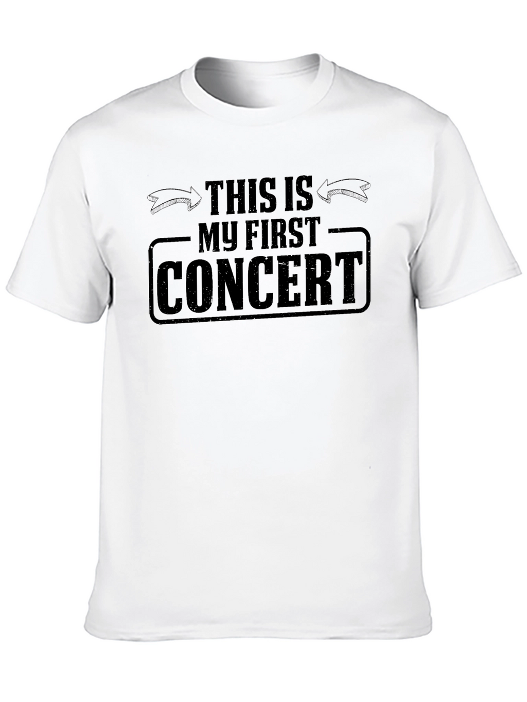 My First Concert T-Shirt - Black Cotton Tee