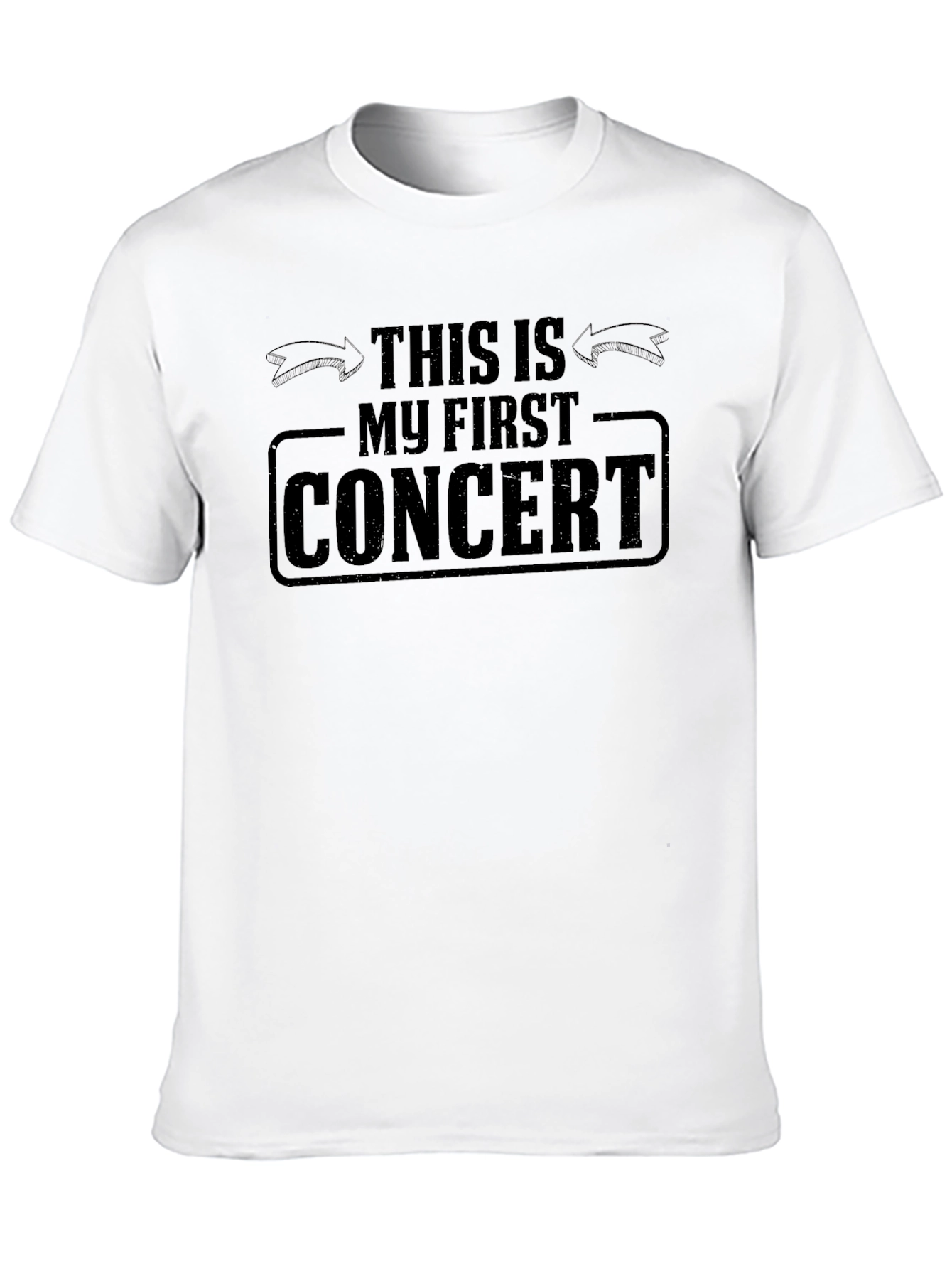 My First Concert T-Shirt - Black Cotton Tee