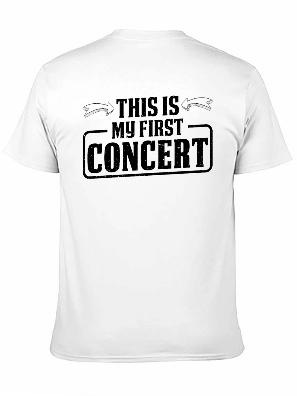 My First Concert T-Shirt - Black Cotton Tee
