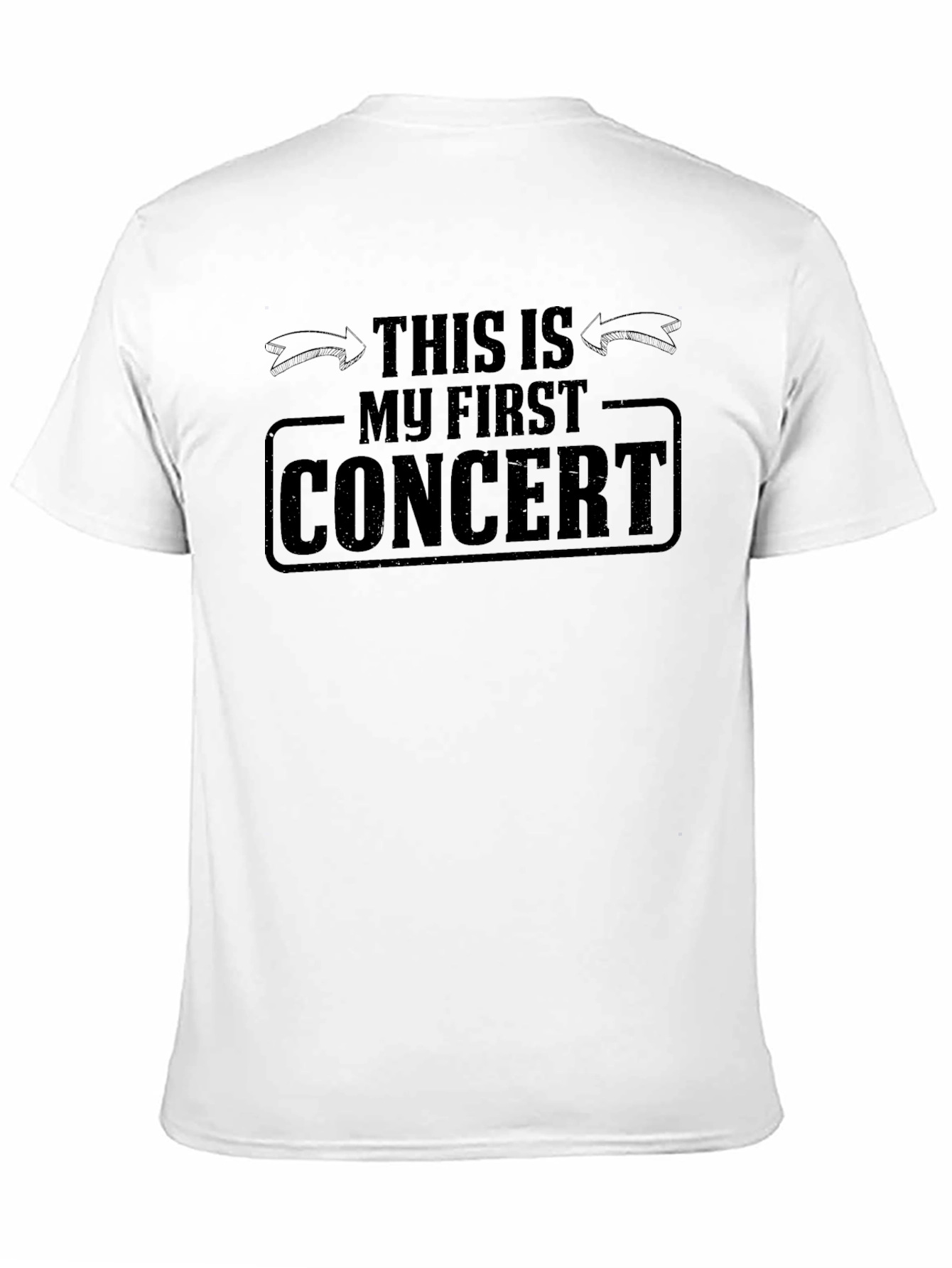 My First Concert T-Shirt - Black Cotton Tee