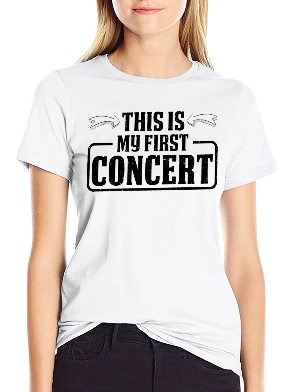 My First Concert T-Shirt - Black Cotton Tee