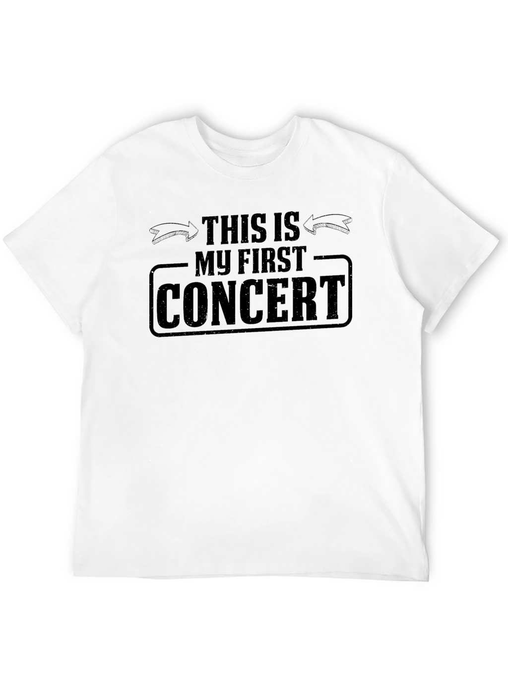 My First Concert T-Shirt - Black Cotton Tee
