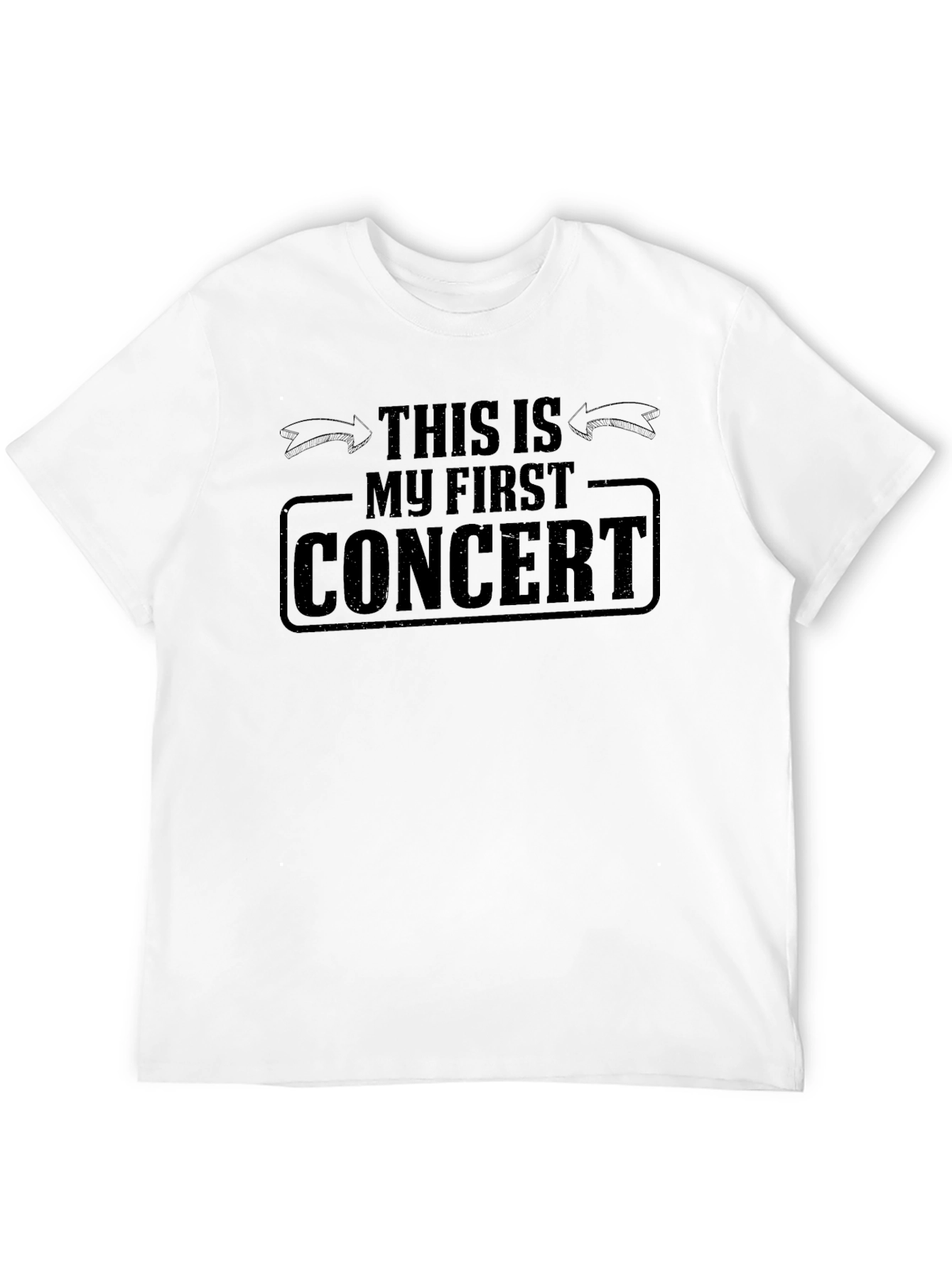 My First Concert T-Shirt - Black Cotton Tee